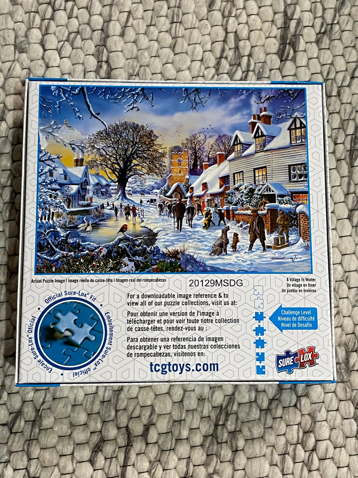 Sure-Lox A Village in Winter 1000-Piece Puzzle