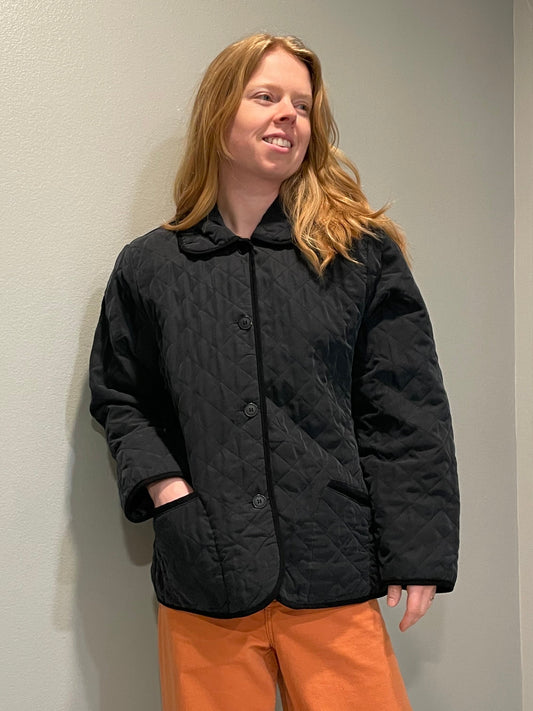 Notations Black Quilted Field Jacket – Large