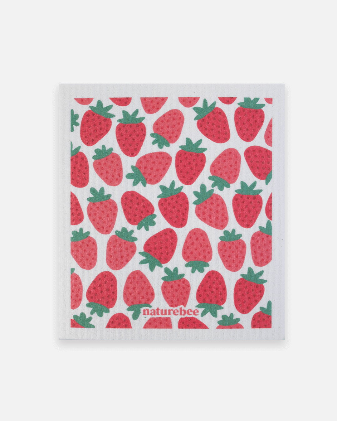 Swedish Sponge Dishcloth  Strawberries