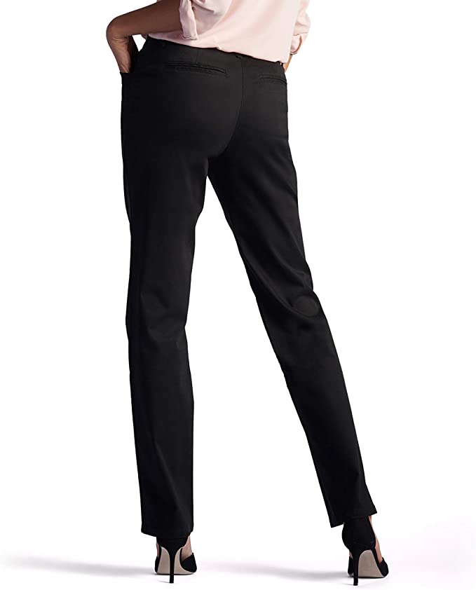 Lee Black Straight Cut High Rise Pants NWT - Size 14 Short