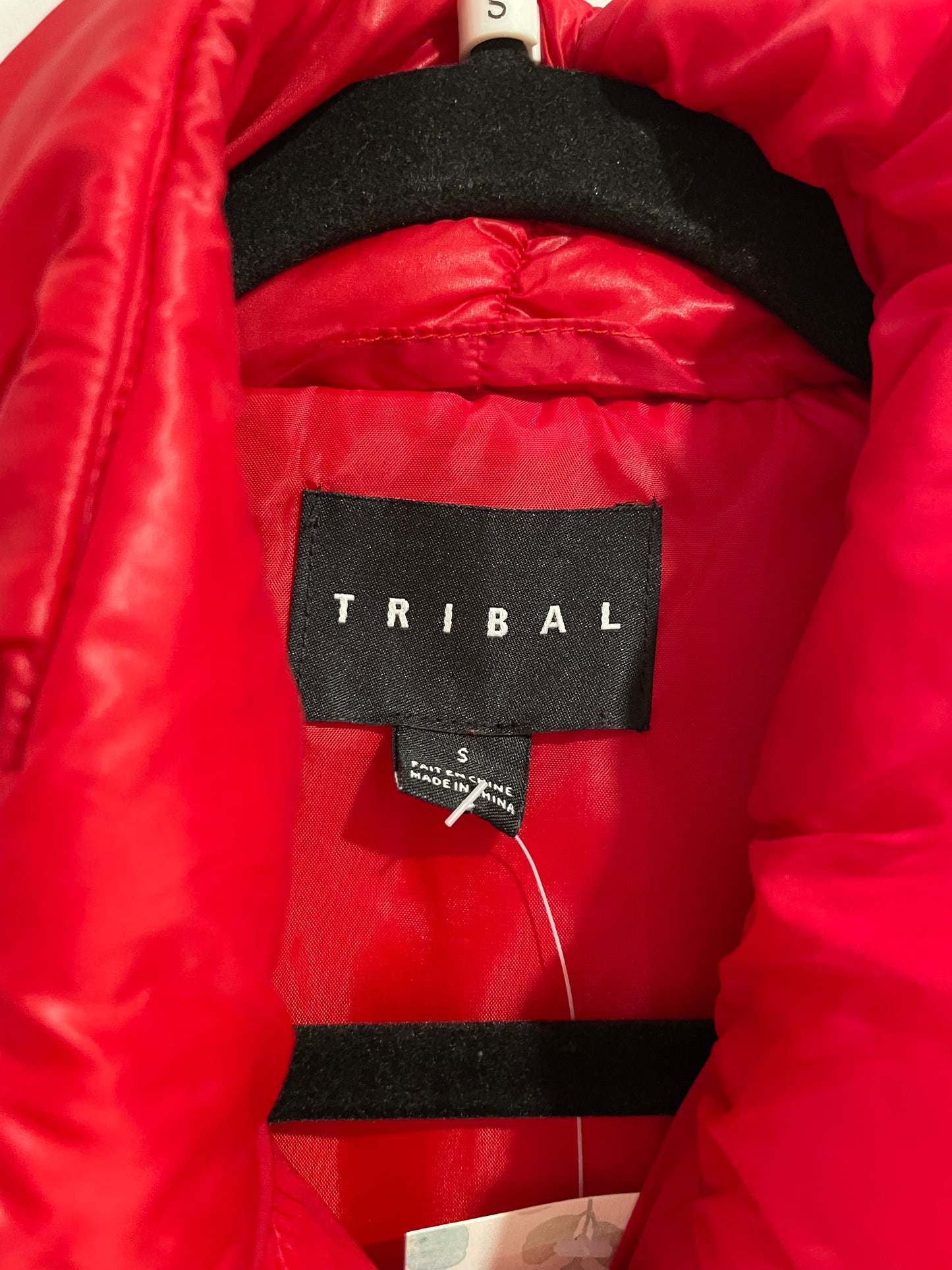 Tribal Red Puffer Vest - Small