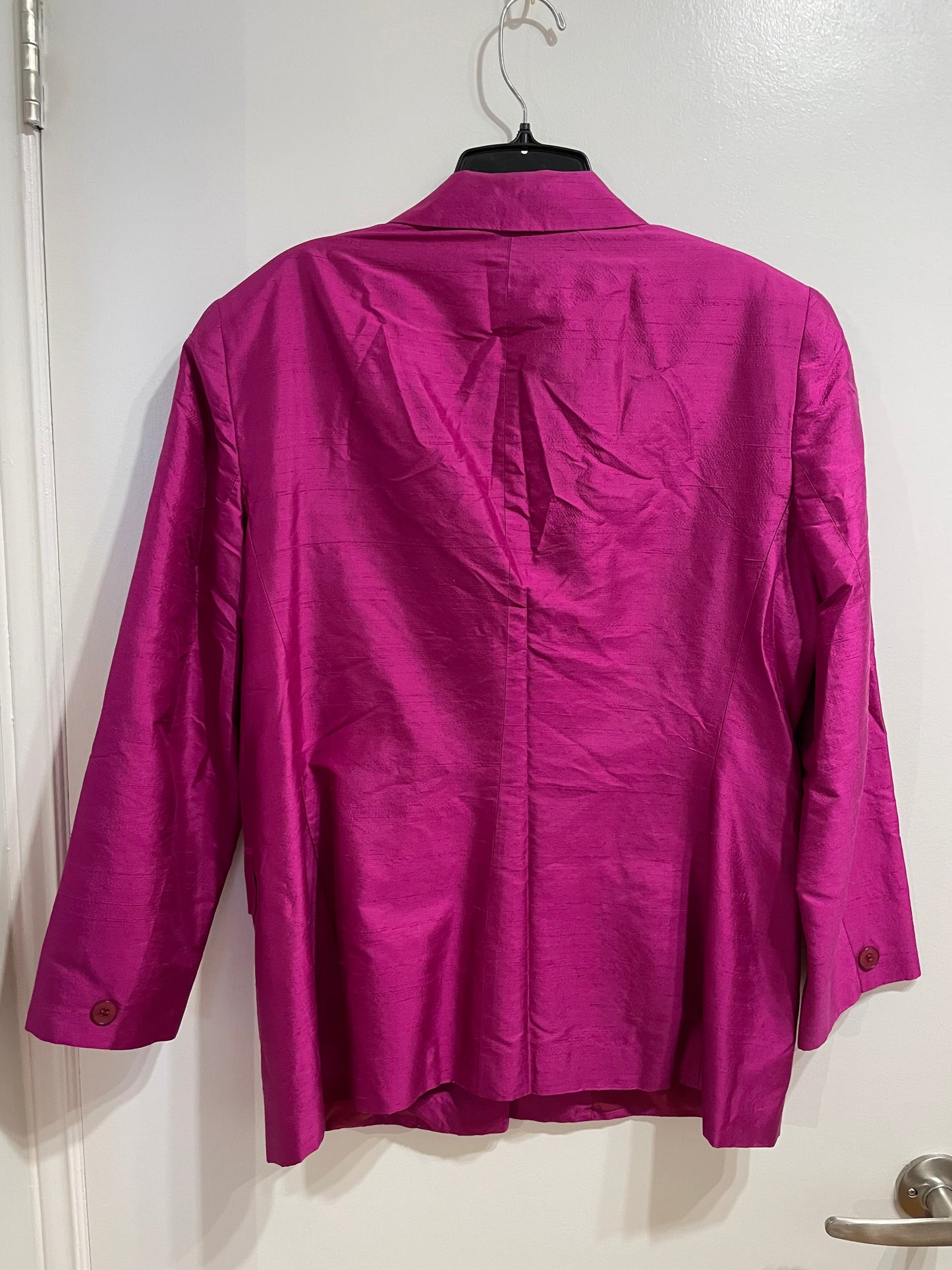 Jones New York Magenta Silk Blazer – Size 12