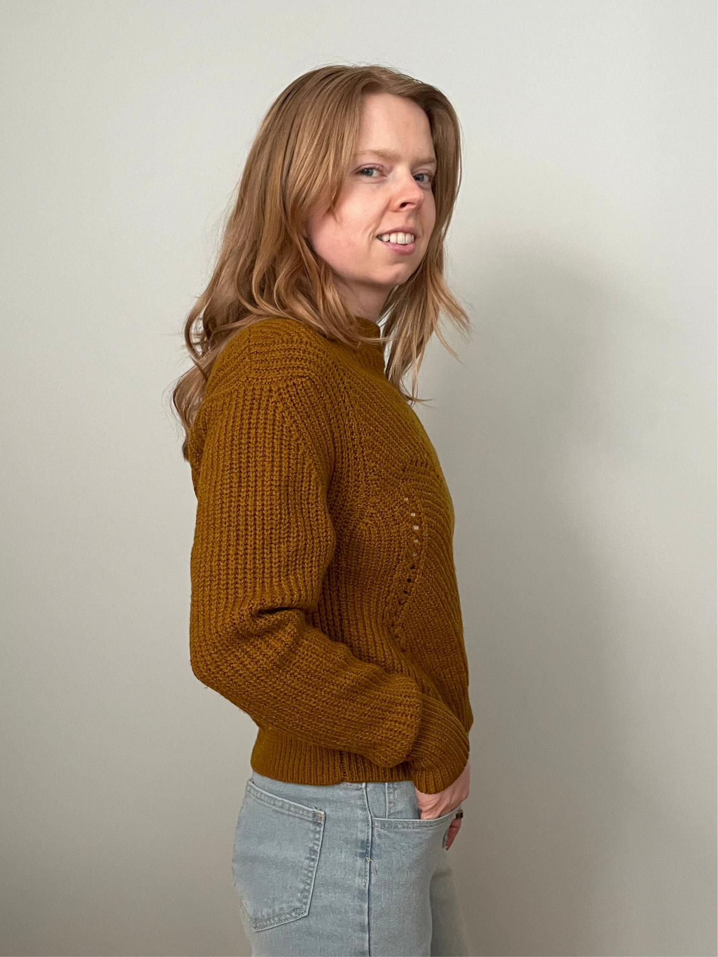 Wilfred Mustard Merino Wool Knit Sweater – Small