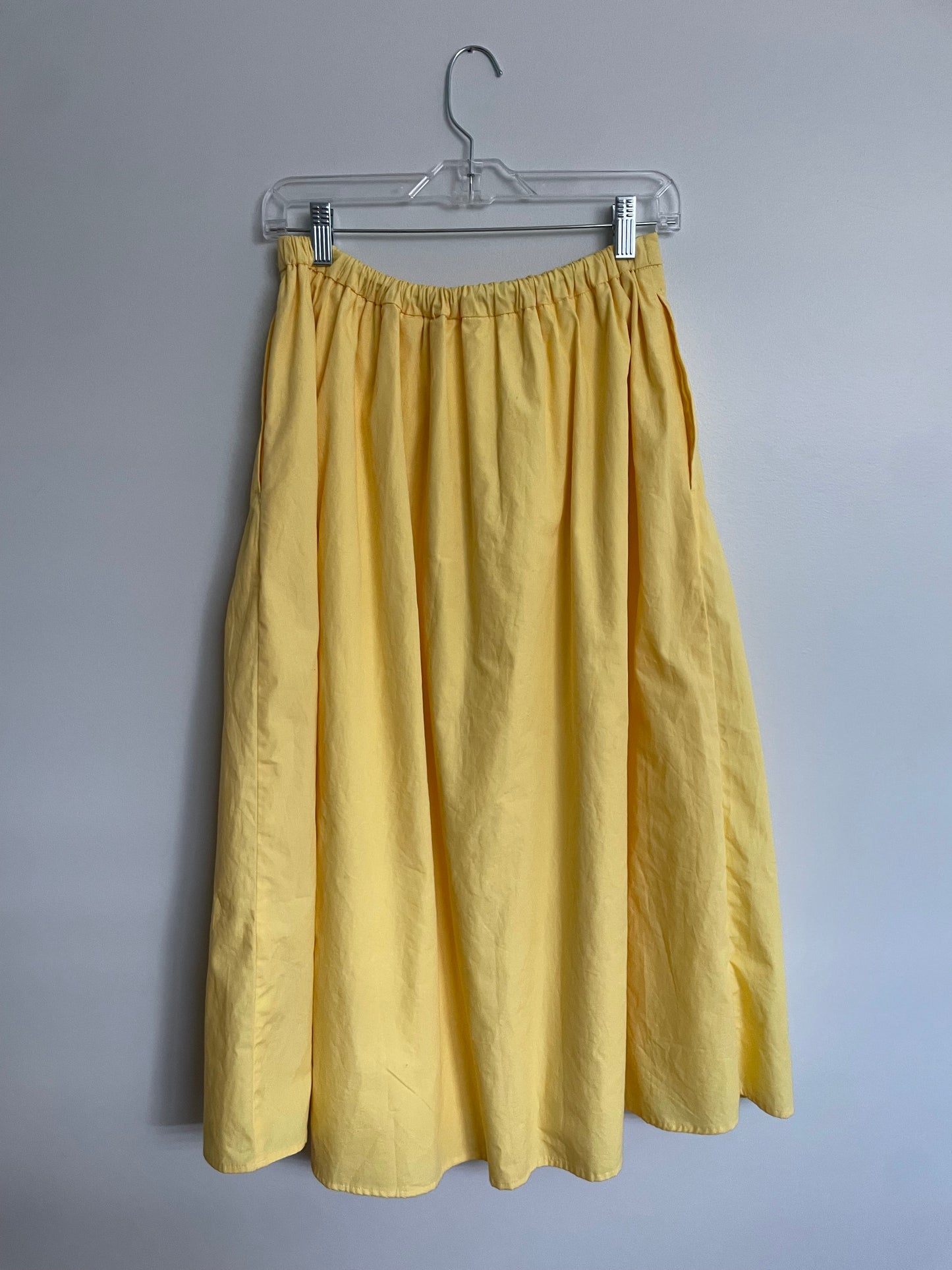 Banana Republic Yellow 100% Cotton Midi Skirt – XS/S