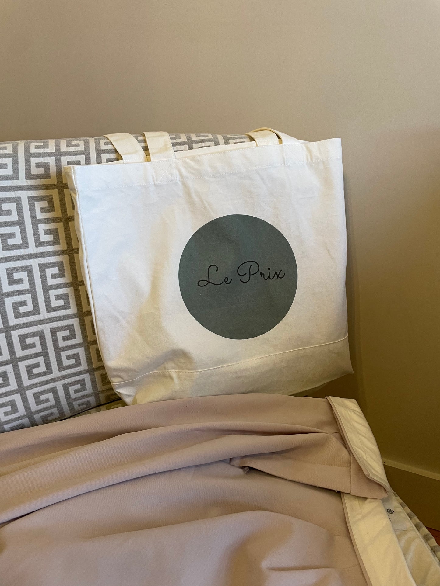 Le Prix Market Tote – Large Cotton Canvas Carry-All