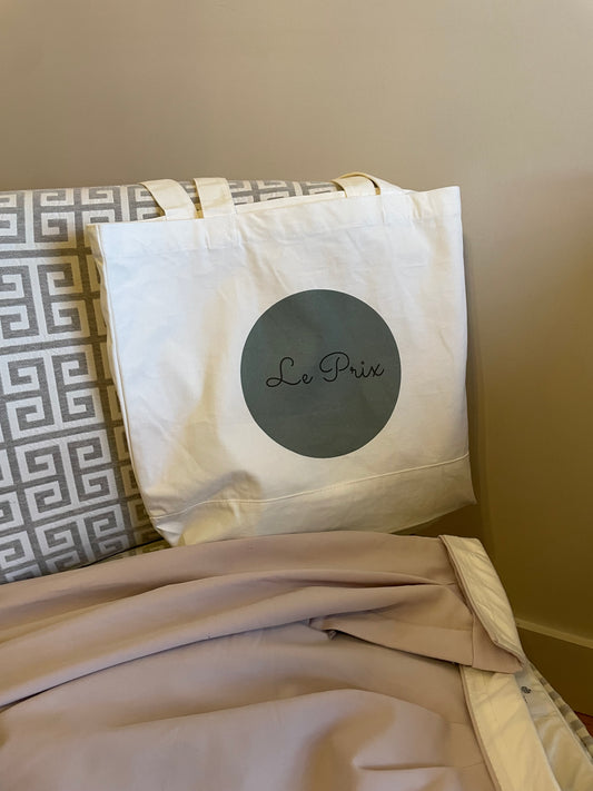 Le Prix Market Tote – Large Cotton Canvas Carry-All