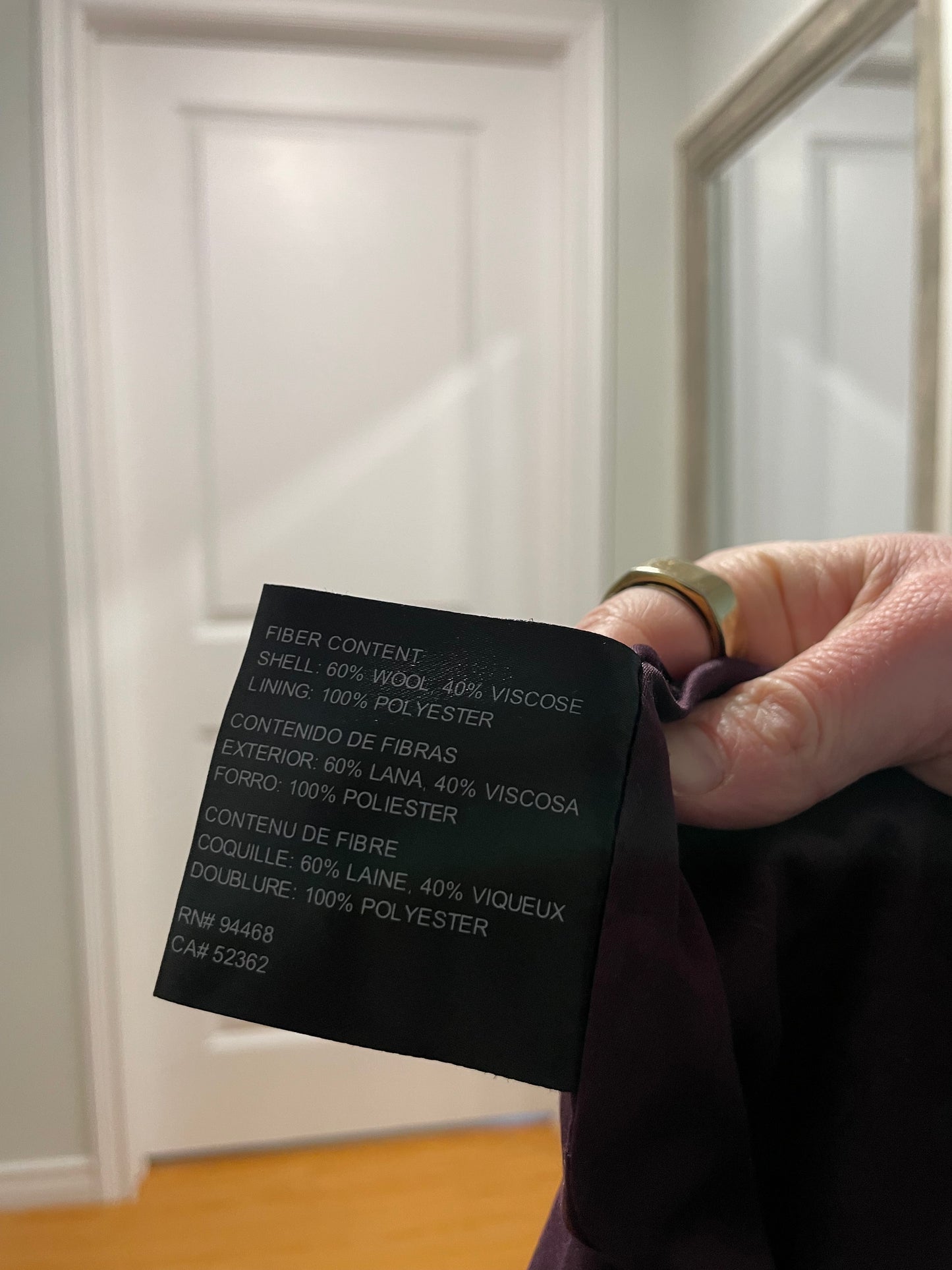 Buffalo David Bitton Plum Wool-Blend Toggle Coat – XS