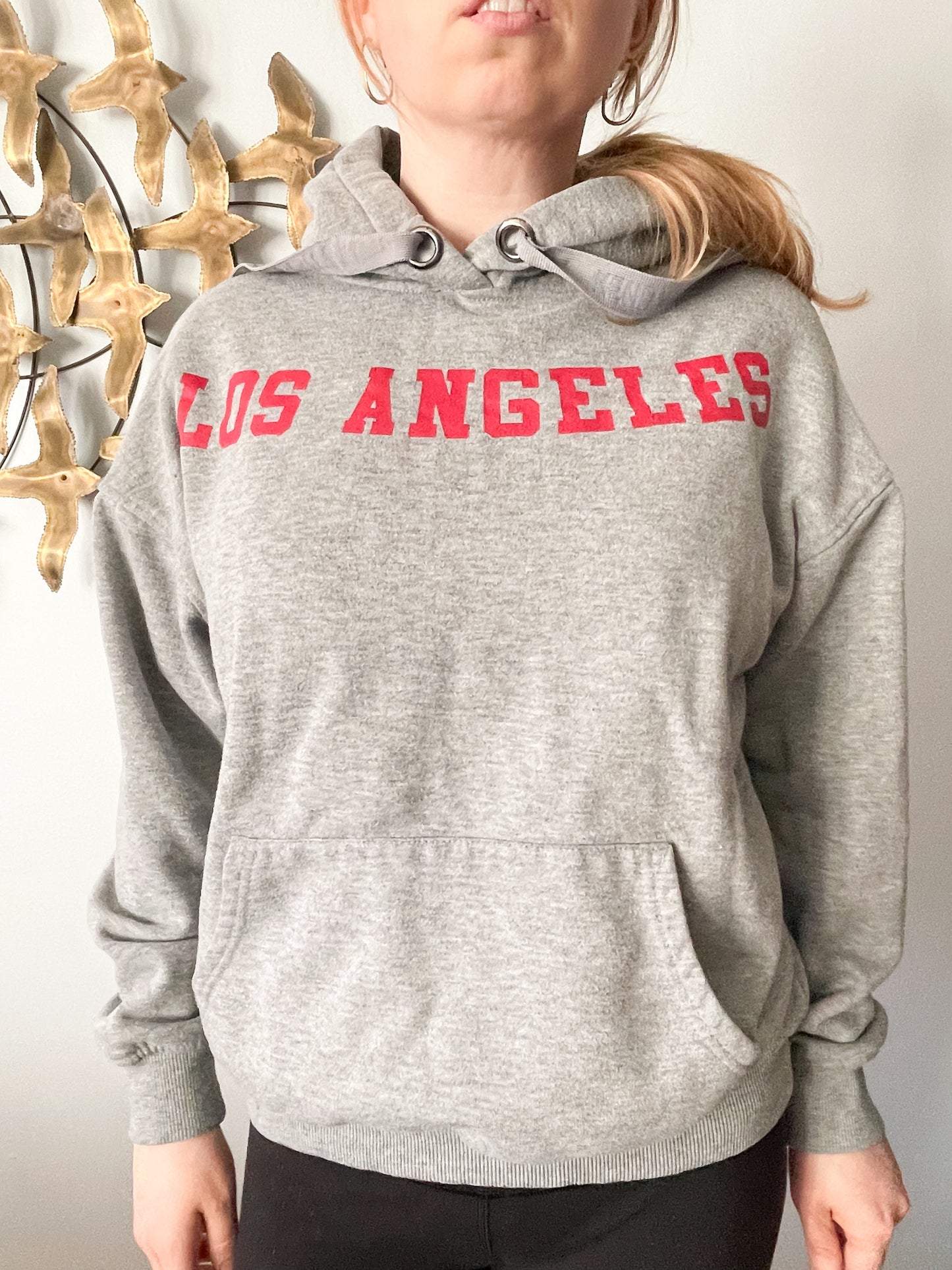 Kendall & Kylie Grey Los Angeles Hoodie Sweater - S/M/L