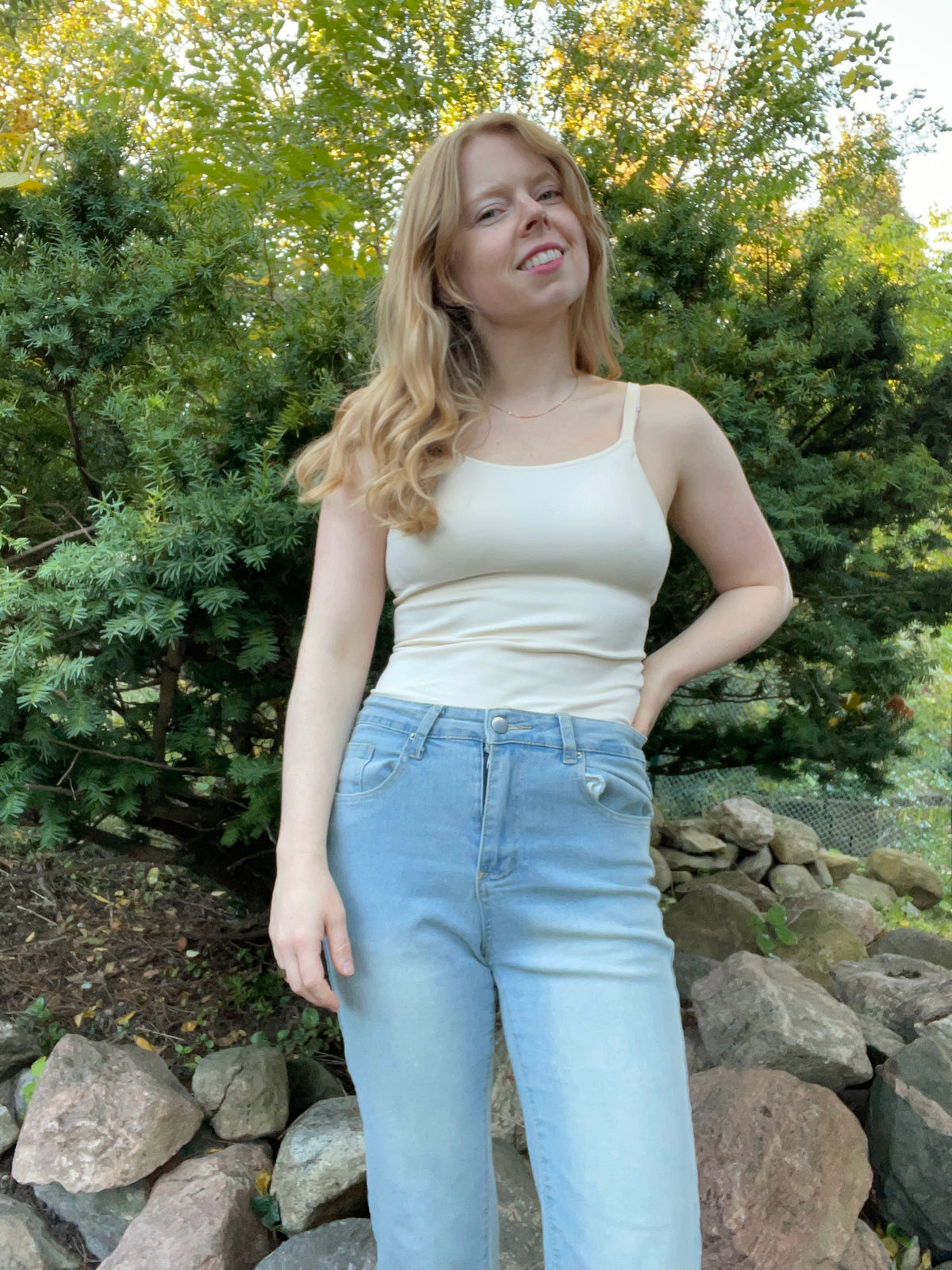 Shapermint Essentials Ivory Scoop Neck Cami – Tagged XL