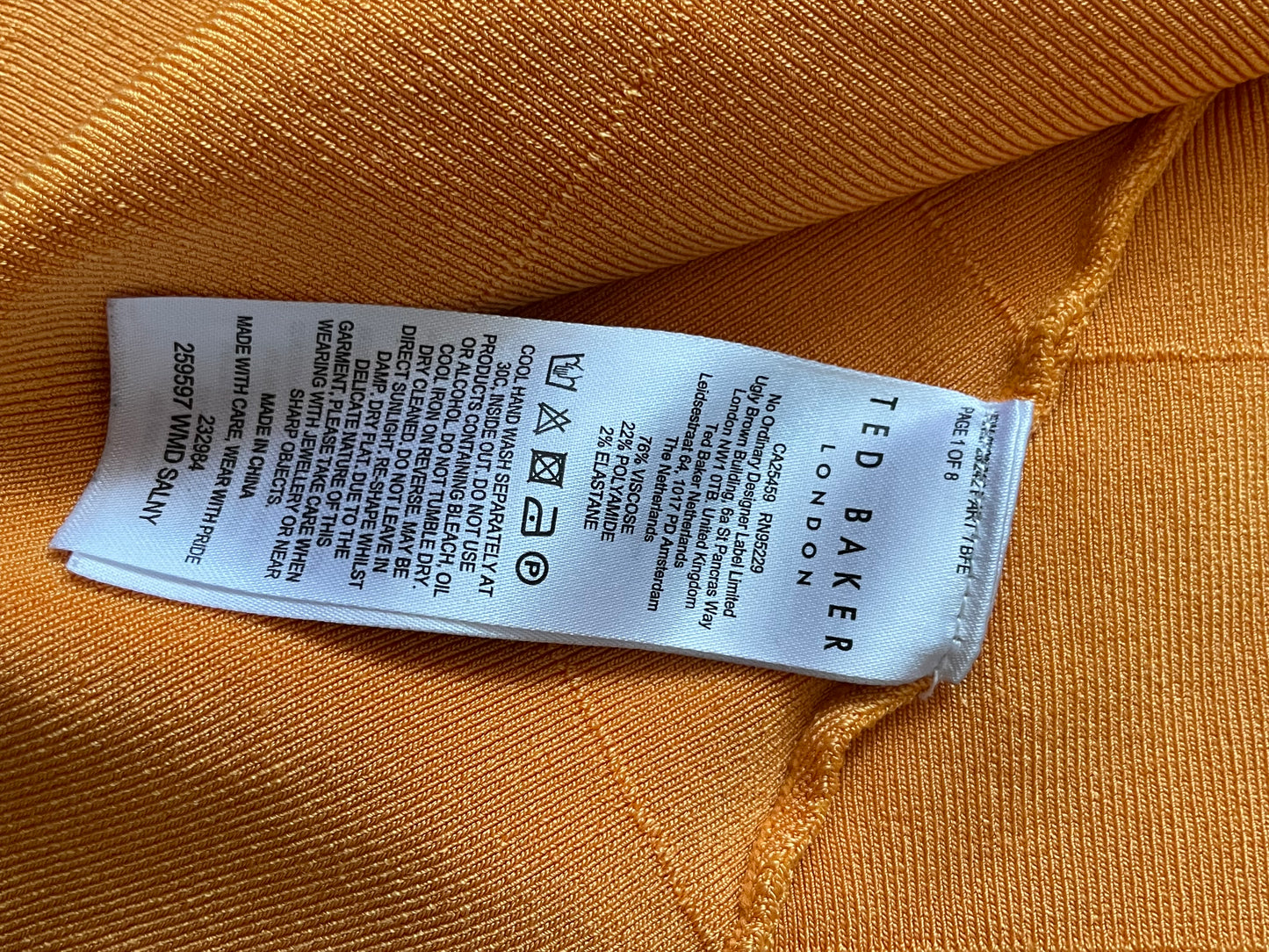 Ted Baker London ‘Salny’ Fit & Flare Knit Dress – Size 4 (Small)