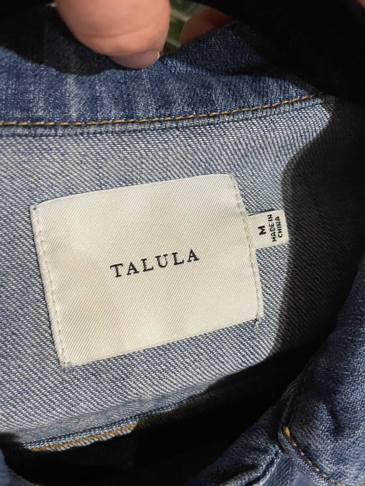 Talula Medium Wash 100% Cotton Denim Jacket – Medium