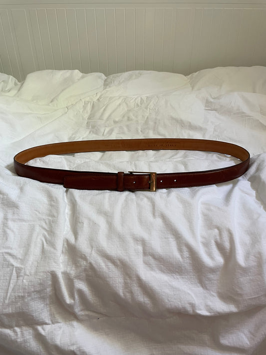Italian Full-Grain Leather Brown Belt – XL–XXL / 44–47”