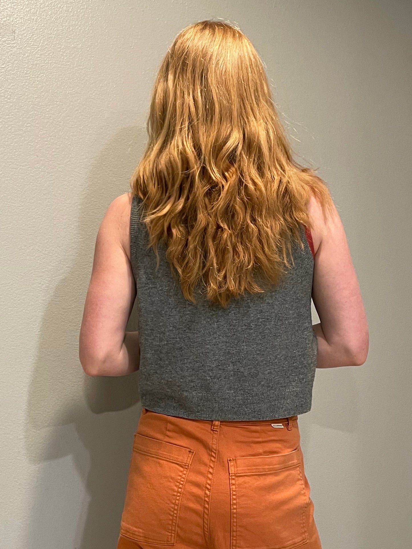 A New Day Heather Grey Sleeveless Knit Top – Me