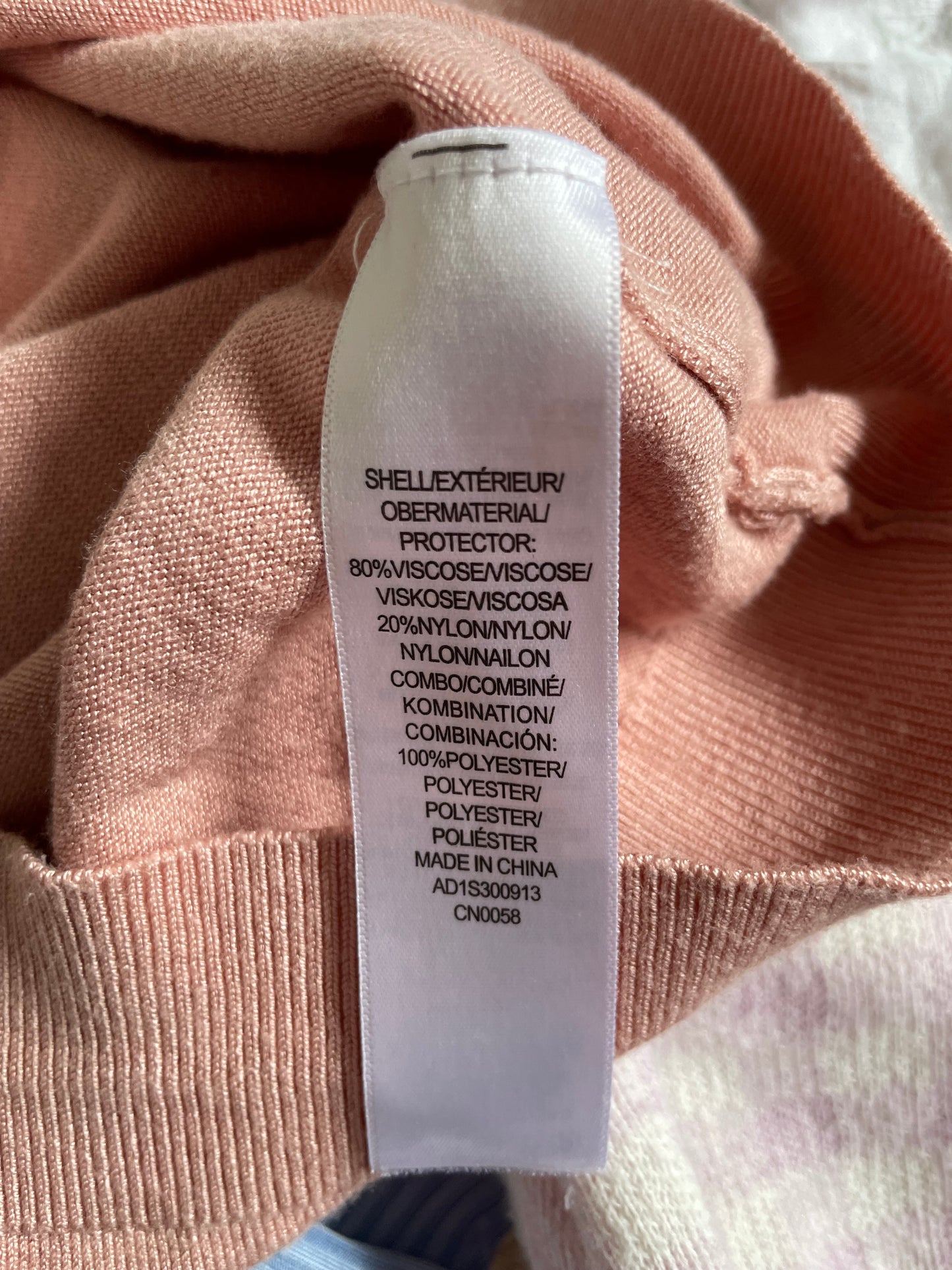 Adrianna Papell Blush Pink Dot Puff Sleeve Knit Top – Small / Medium