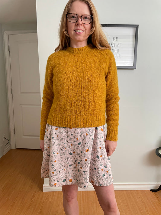 Babaton Mustard Knit Sweater – XS