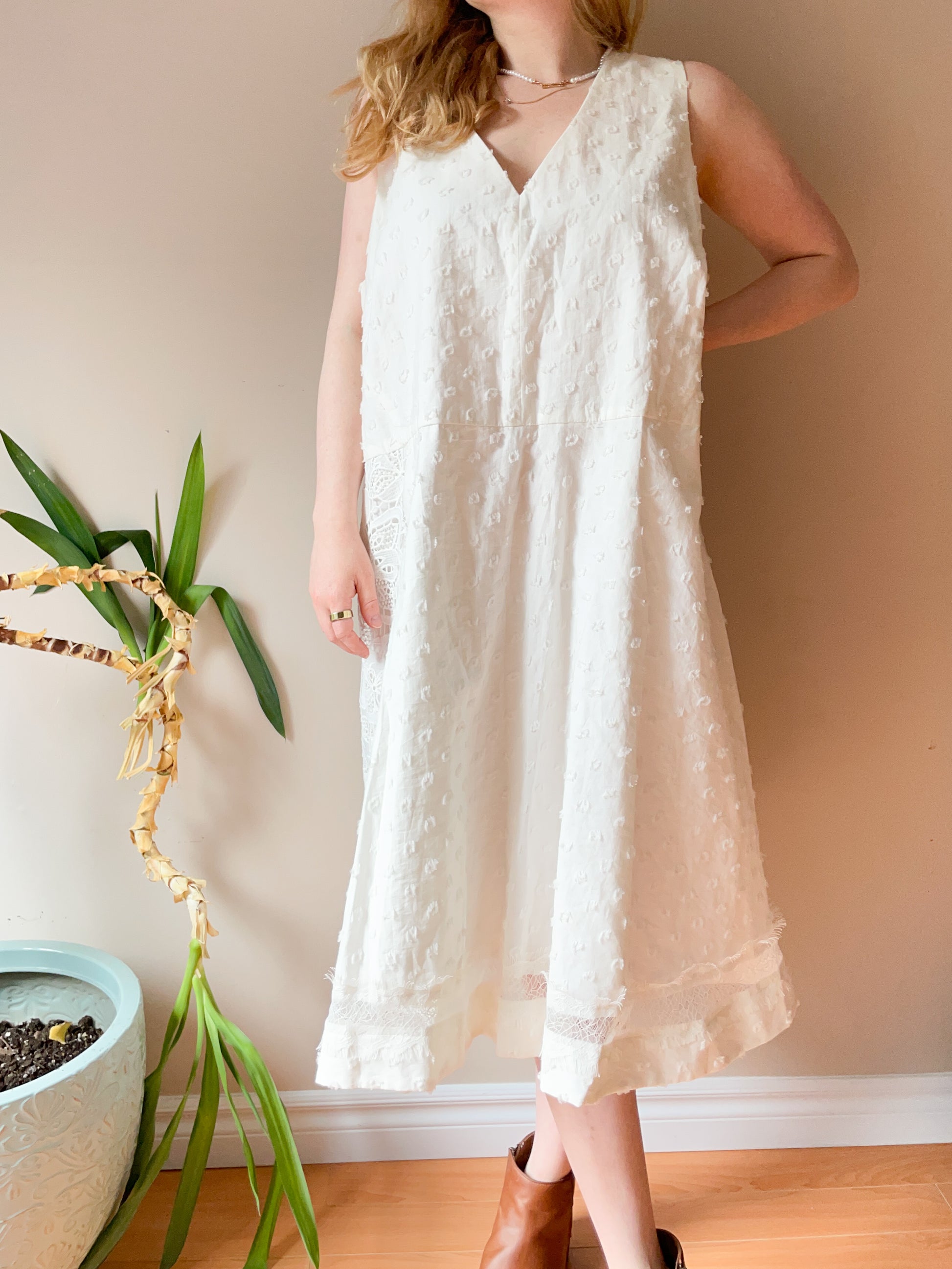 Rachel Roy White Lace Fit Flare Dress - Size 20 Rachel Roy White Lace Fit Flare Dress - Size 20