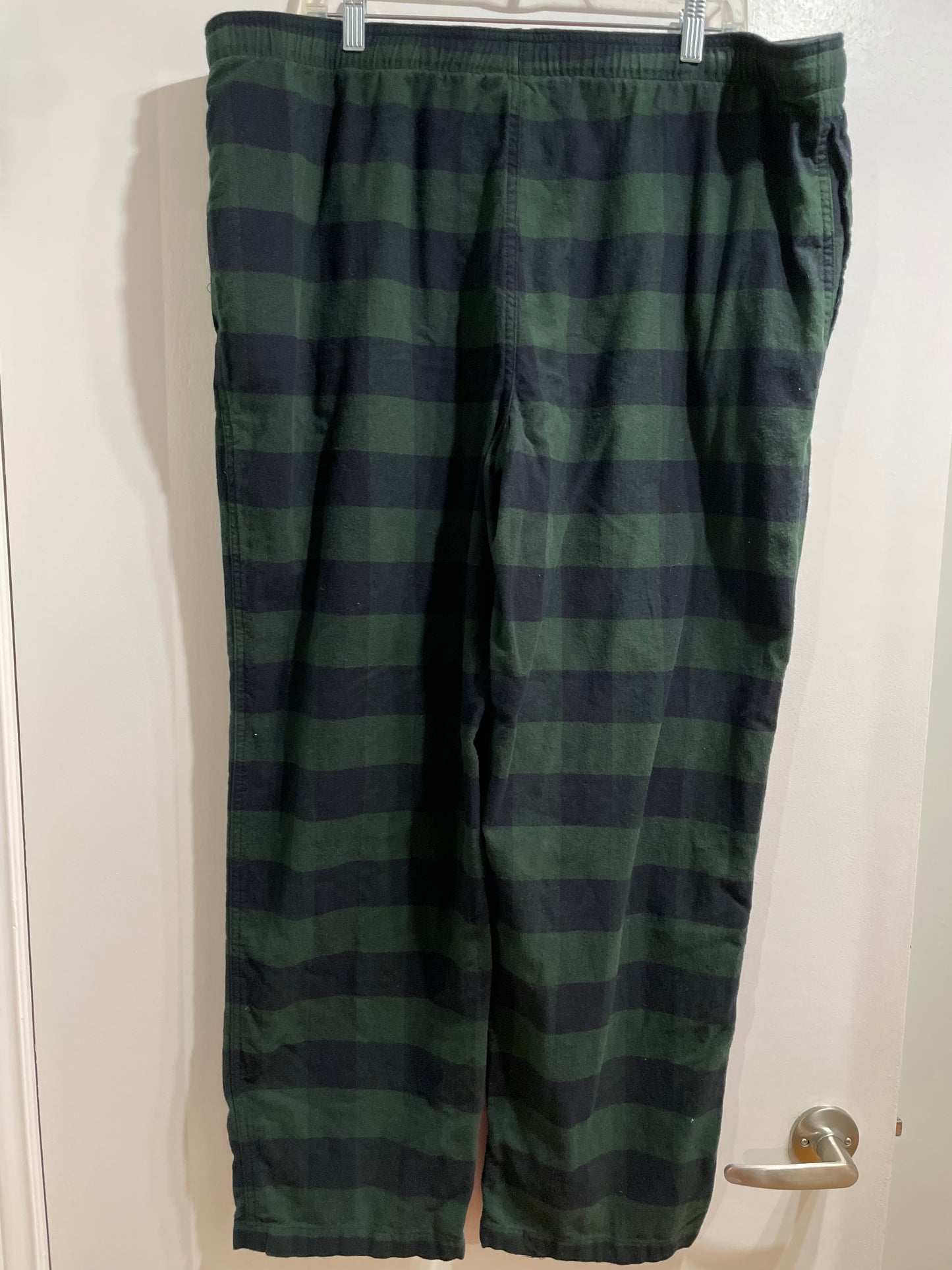 Roots Dark Green & Black Plaid Flannel Lounge Pants - XXL