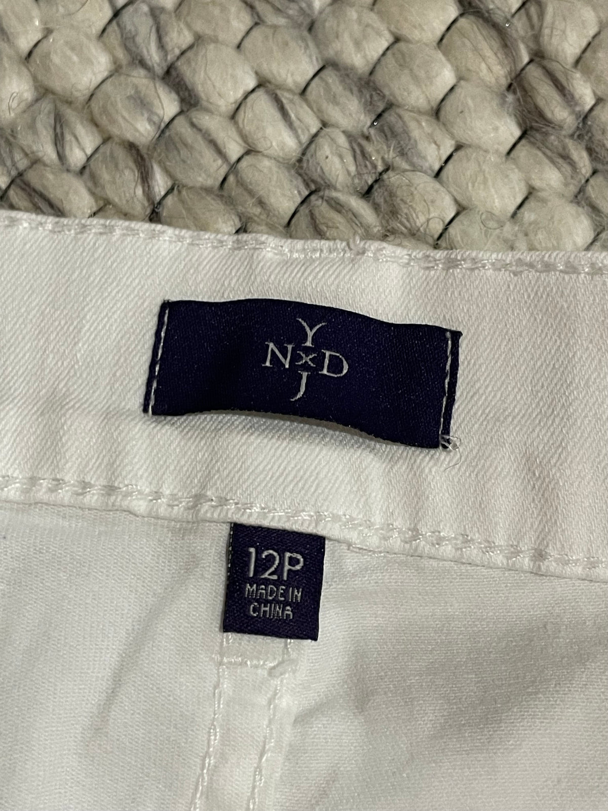 NYDJ White Lift Tuck Straight-Leg Pants – 12P