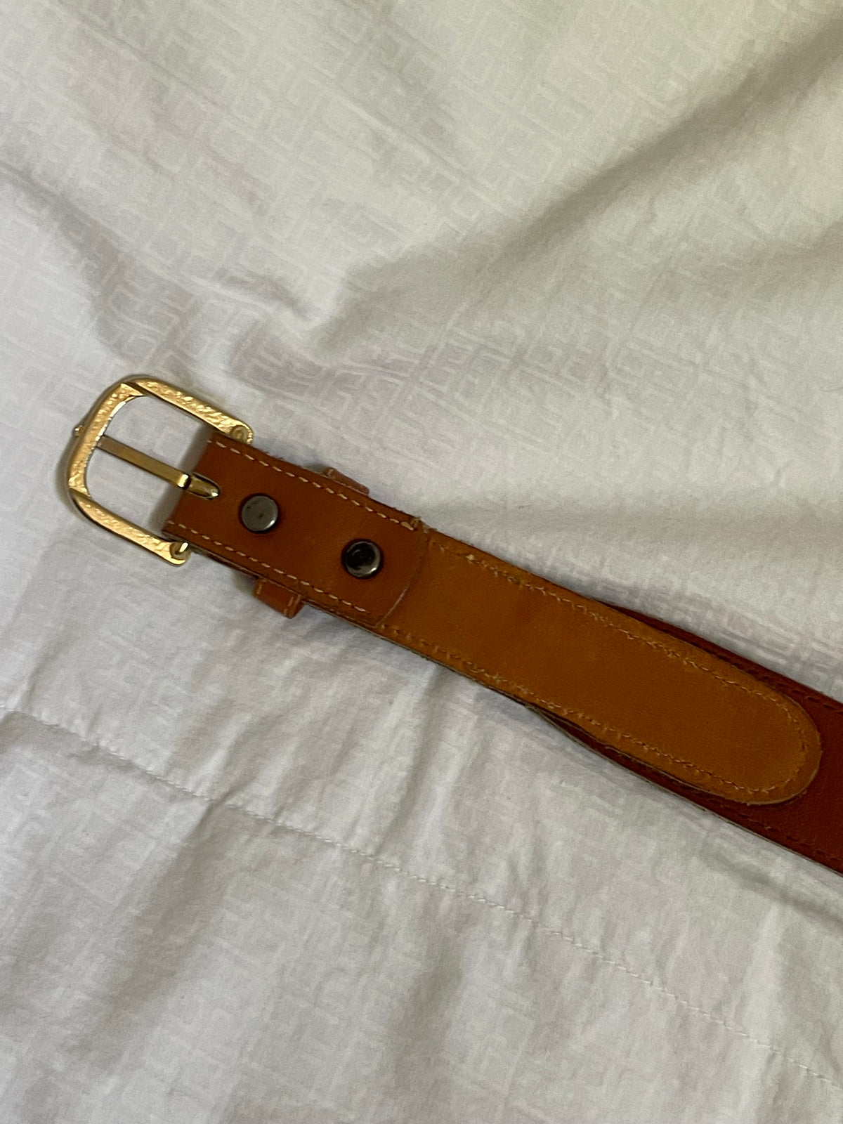 Vintage Uruguay Brown Suede & Saddle Leather Belt – S/M 28–31.5”