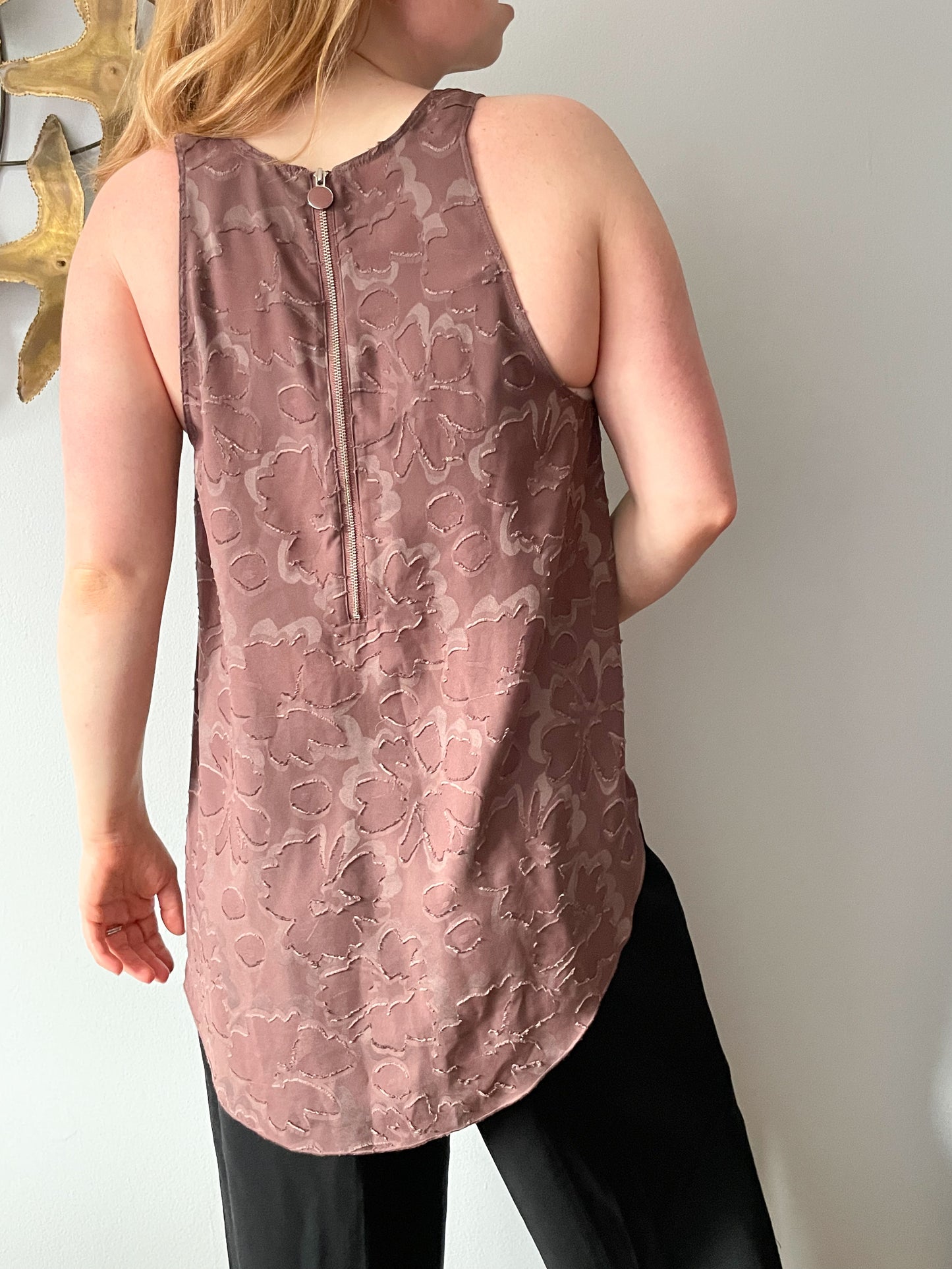 Wilfred Dusty Rose Floral Tank Top - Large