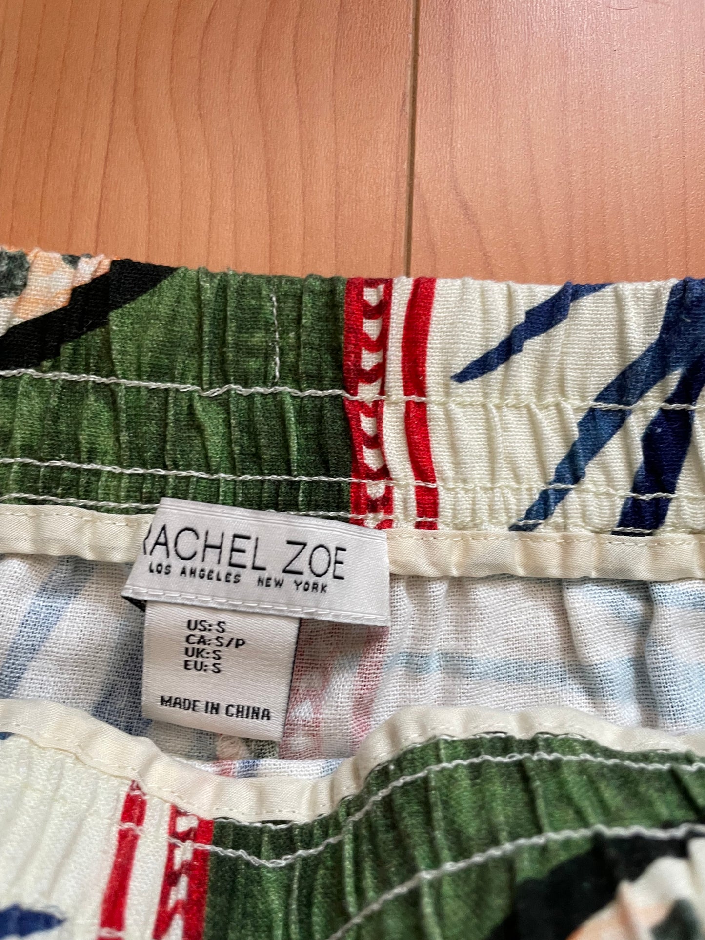 Rachel Zoe 100% Linen Tropical Pants – Size S