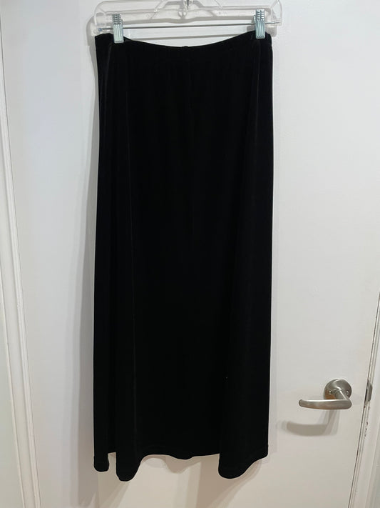 KORET Black Velvet Midi Skirt – S/M