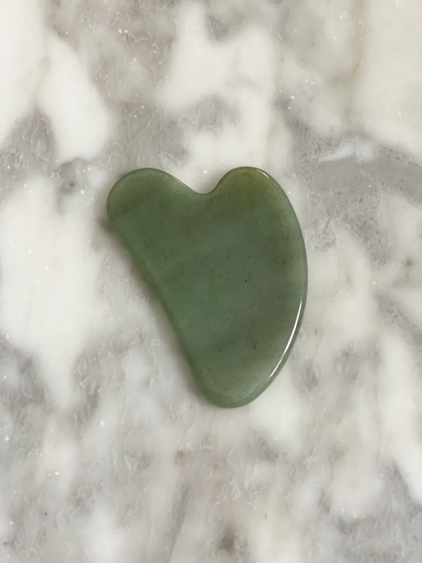 Crystal Gua Sha Facial Tool – Rose Quartz or Green Aventurine