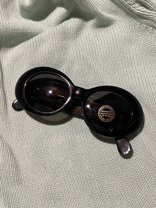 Black Oval Sunglasses