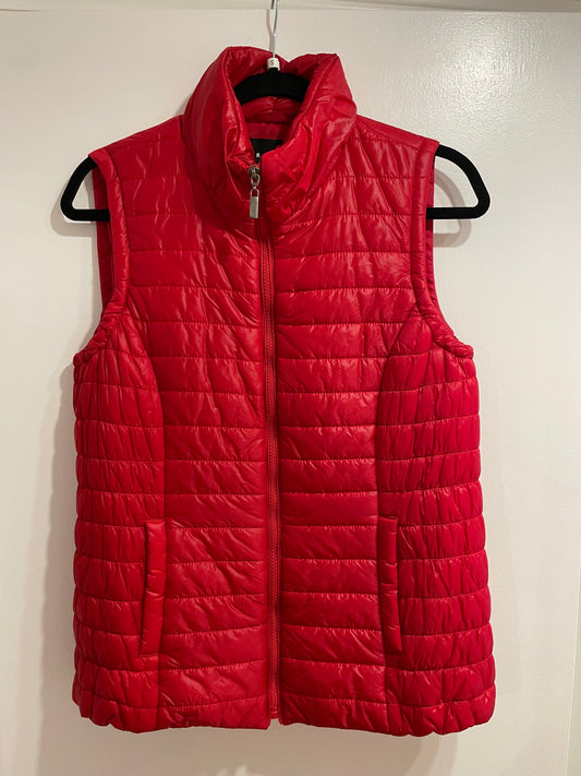 Tribal Red Puffer Vest - Small