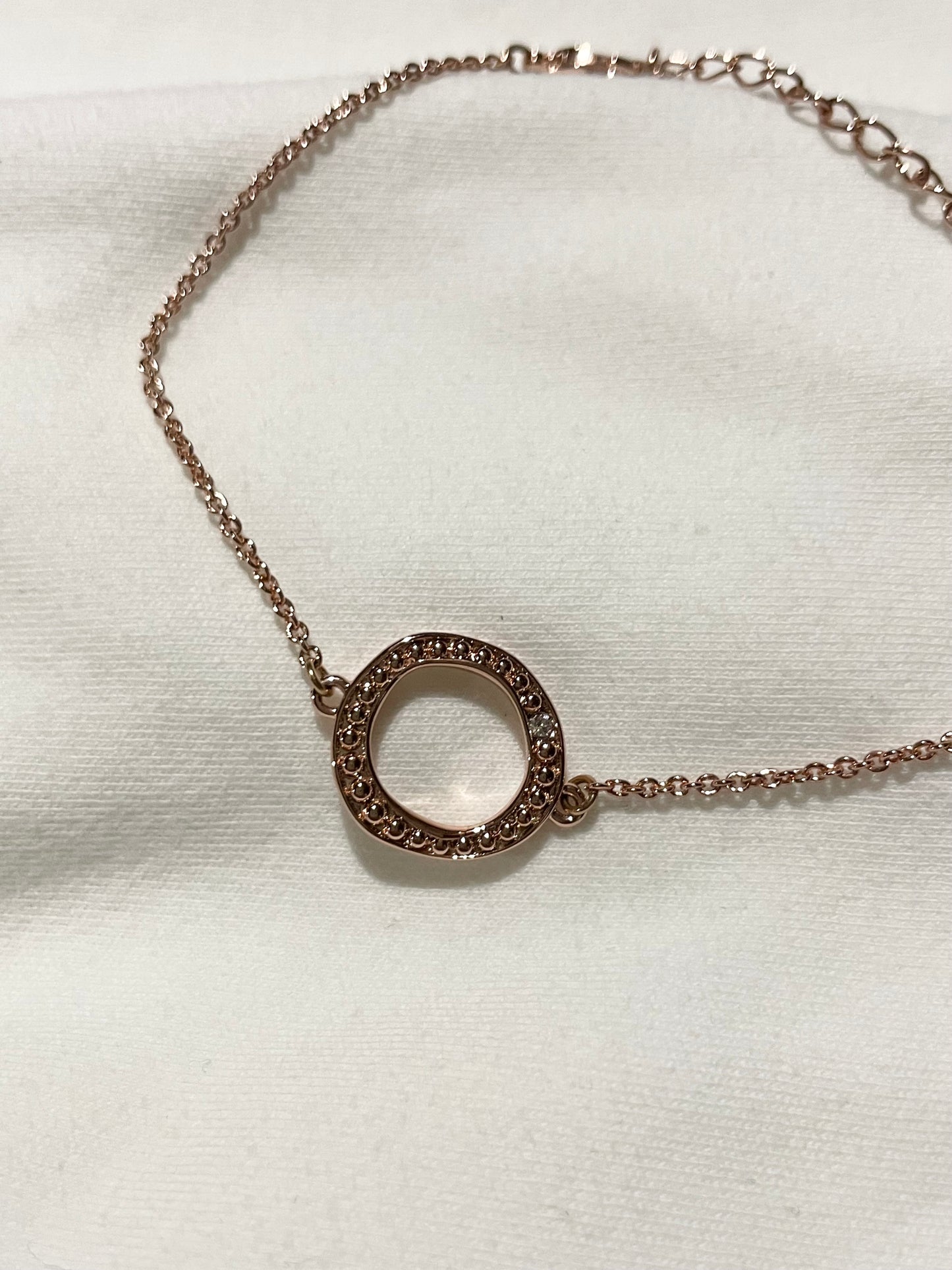 Swarovski Adore Rose Gold-Plated Crystal Circle Bracelet