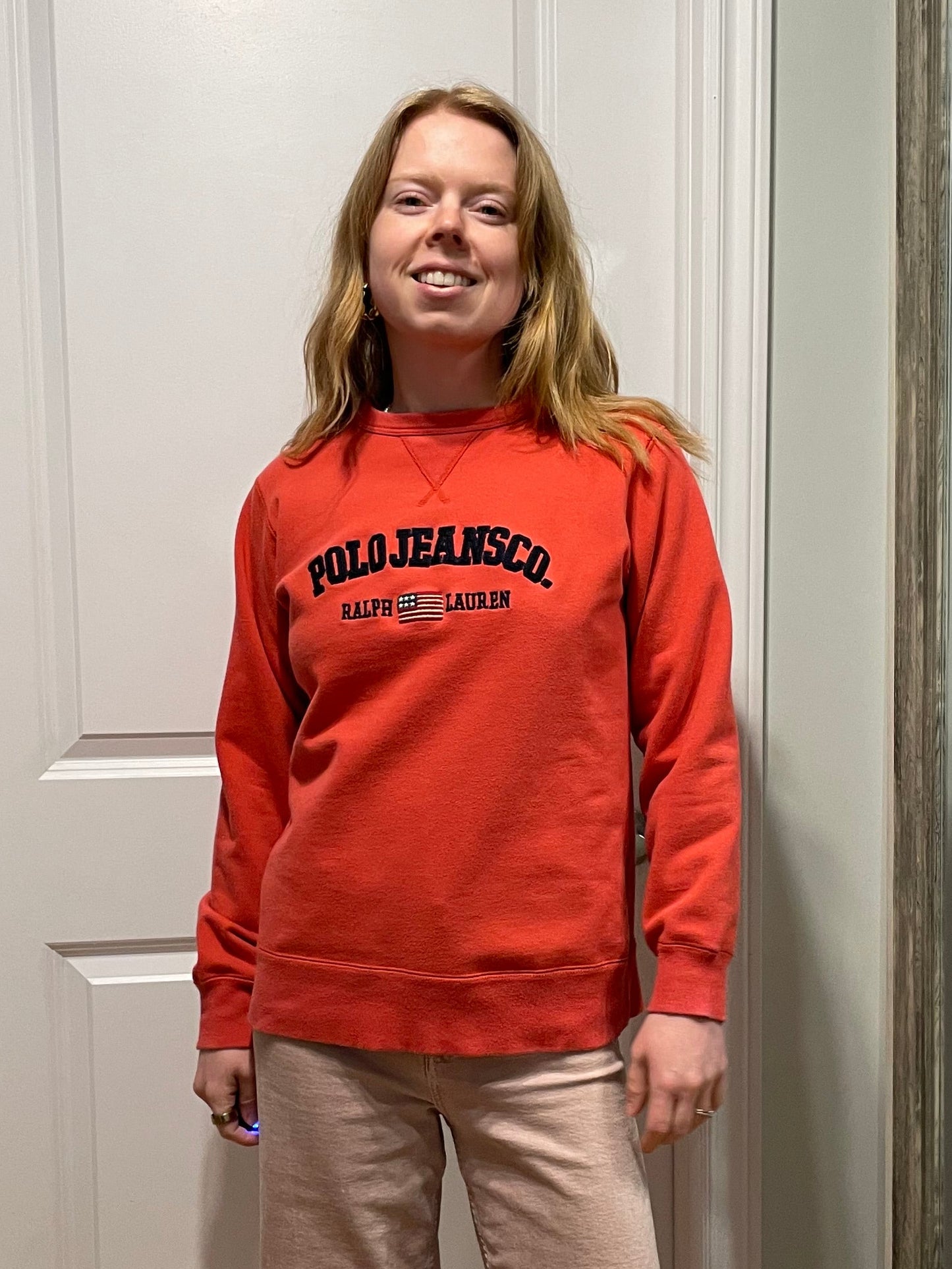 Polo Jeans Co. Ralph Lauren Red Logo Sweatshirt – Size Medium