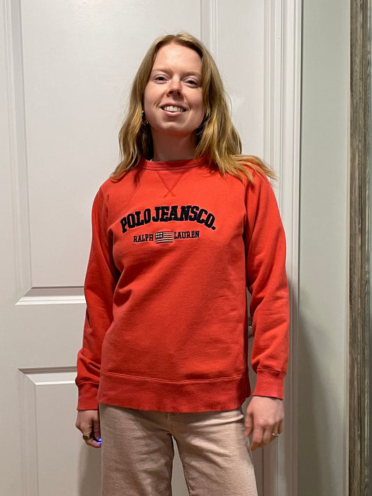 Polo Jeans Co. Ralph Lauren Red Logo Sweatshirt – Size Medium