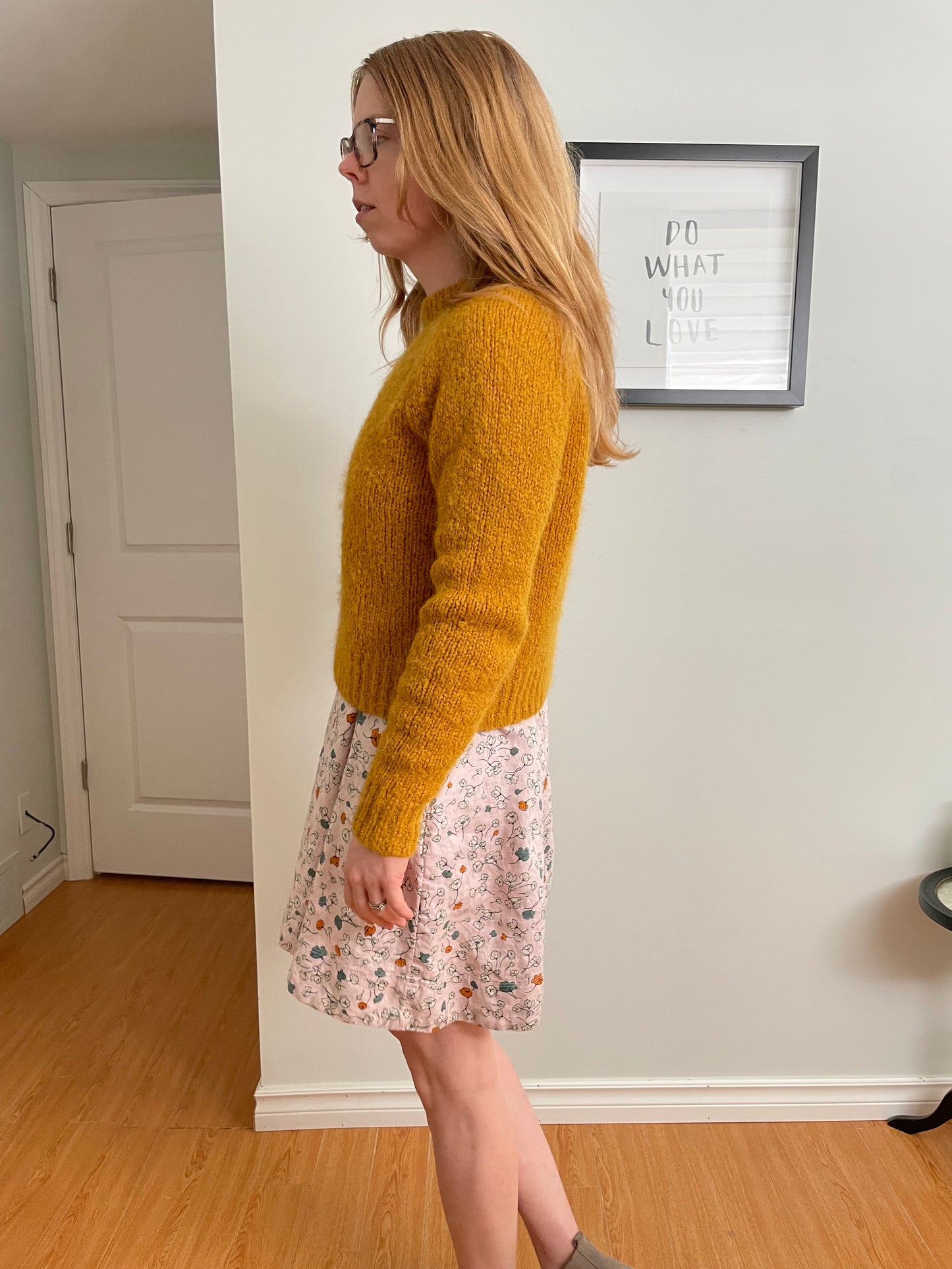 Babaton Mustard Knit Sweater – XS