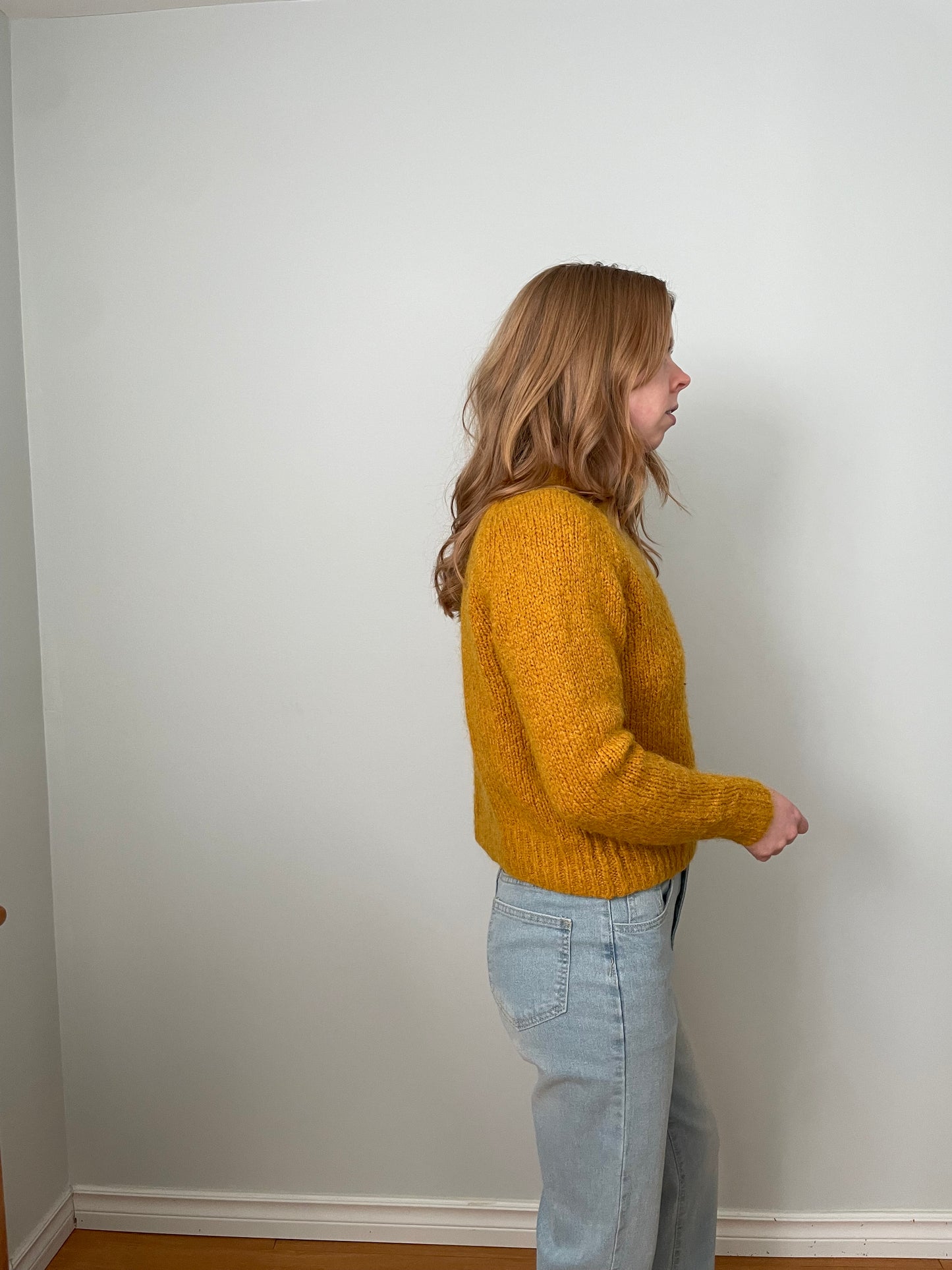 Babaton Mustard Knit Sweater – XS