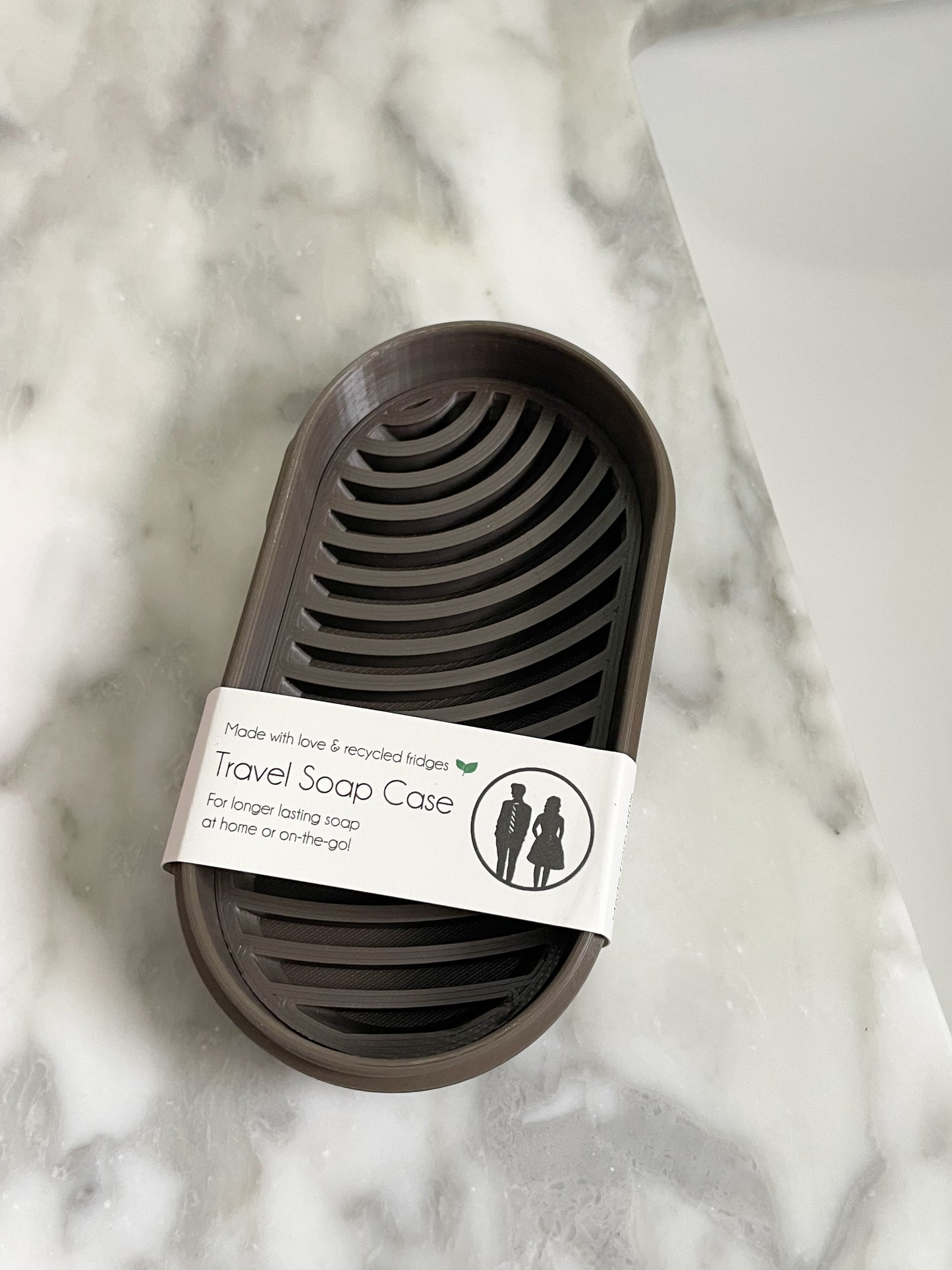 Travel Soap Case (Double Round) - 100% Recycled Plastic