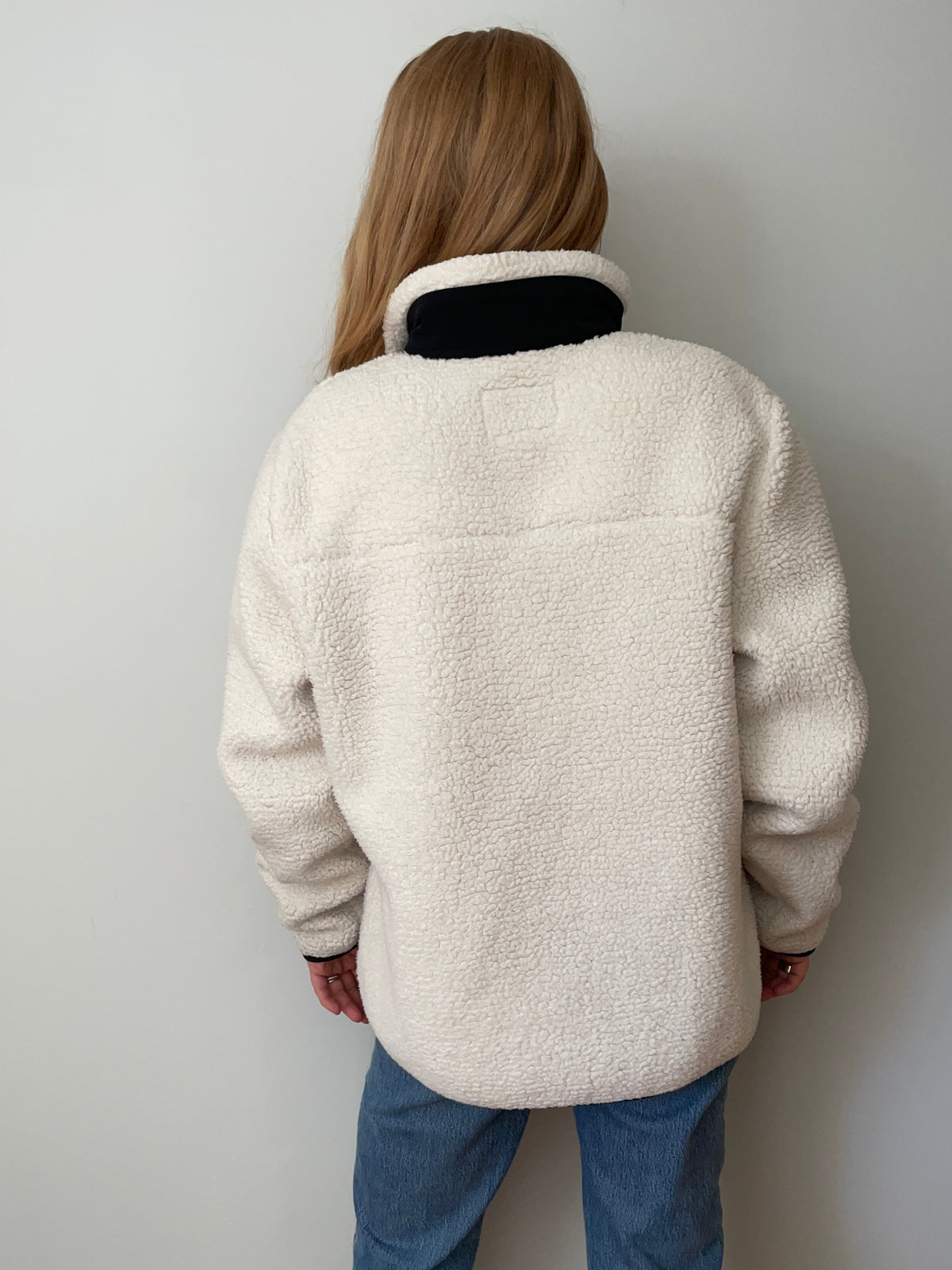 WindRiver Cream Sherpa Fleece Full-Zip Jacket – XL