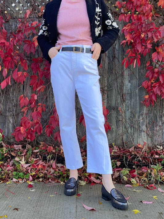 NYDJ White Lift Tuck Straight-Leg Pants – 12P