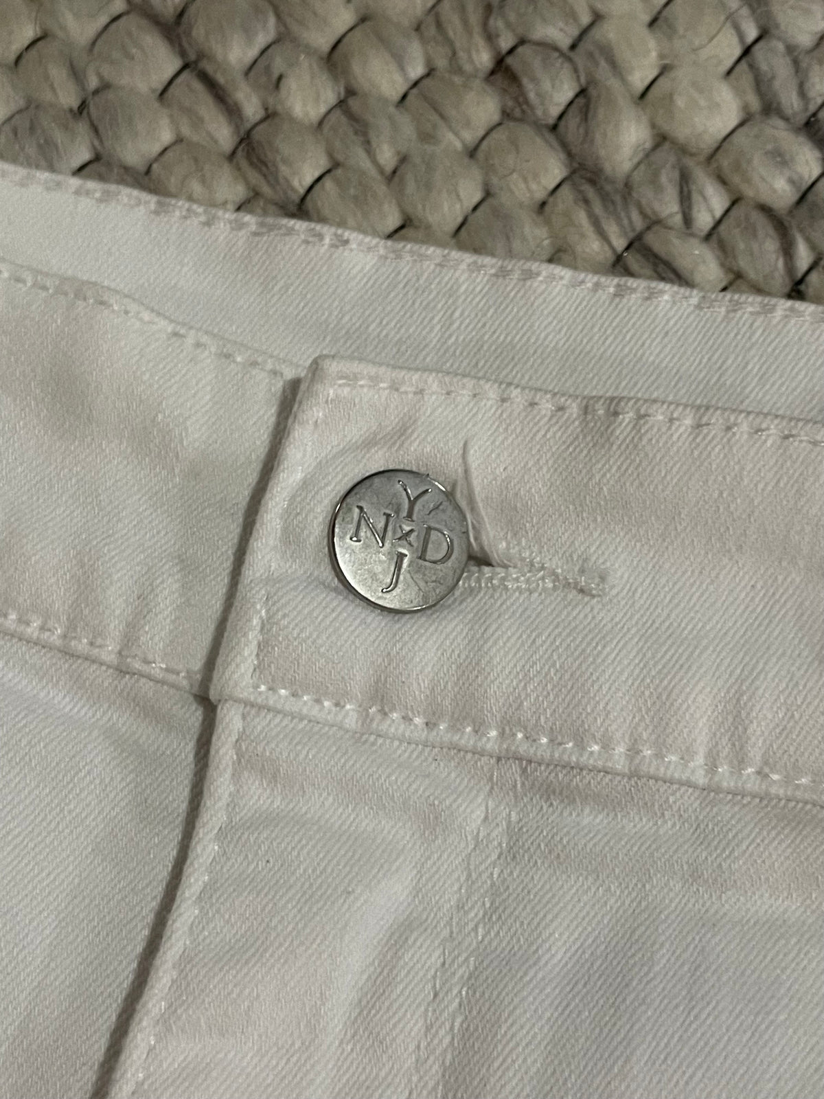 NYDJ White Lift Tuck Straight-Leg Pants – 12P
