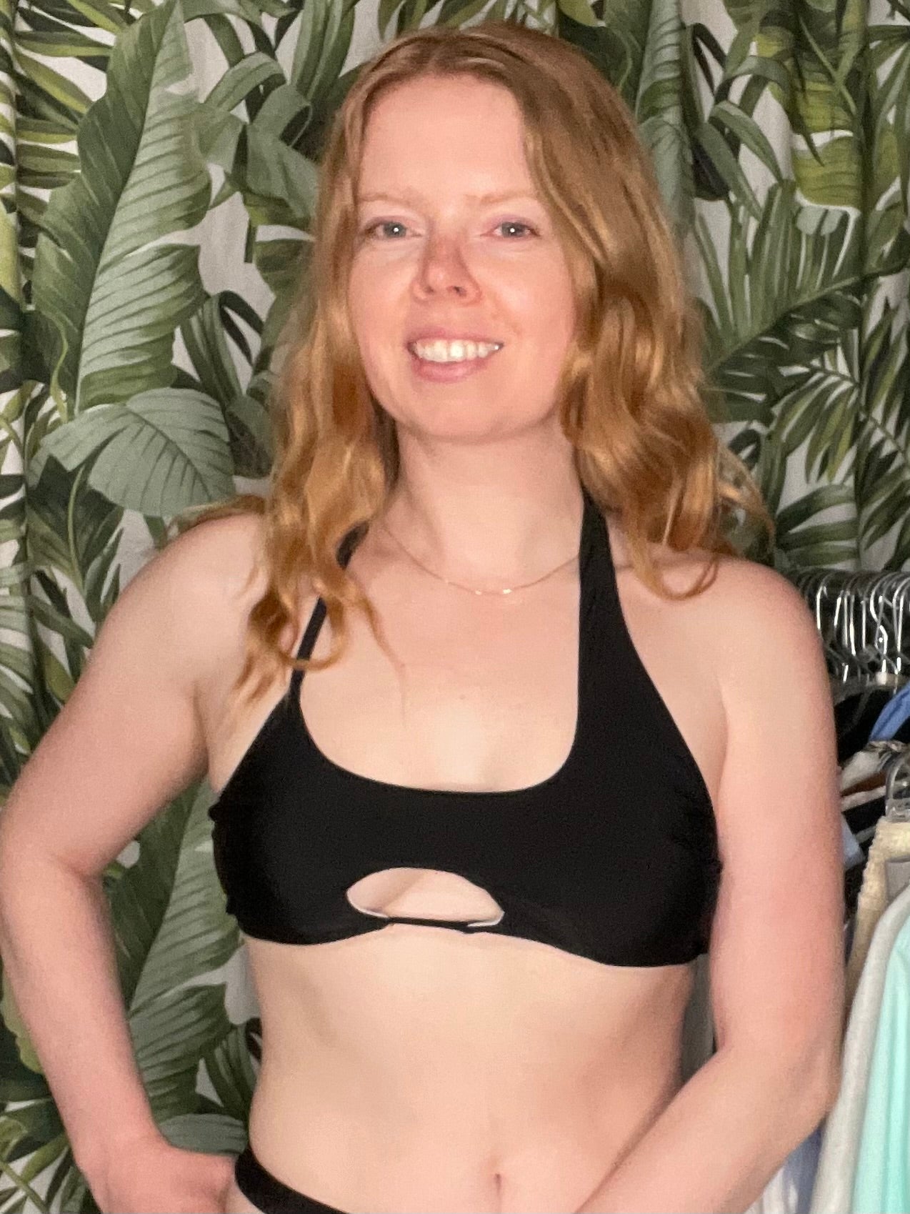 Black Cut-Out Asymmetrical Bikini Separates – Small/Medium
