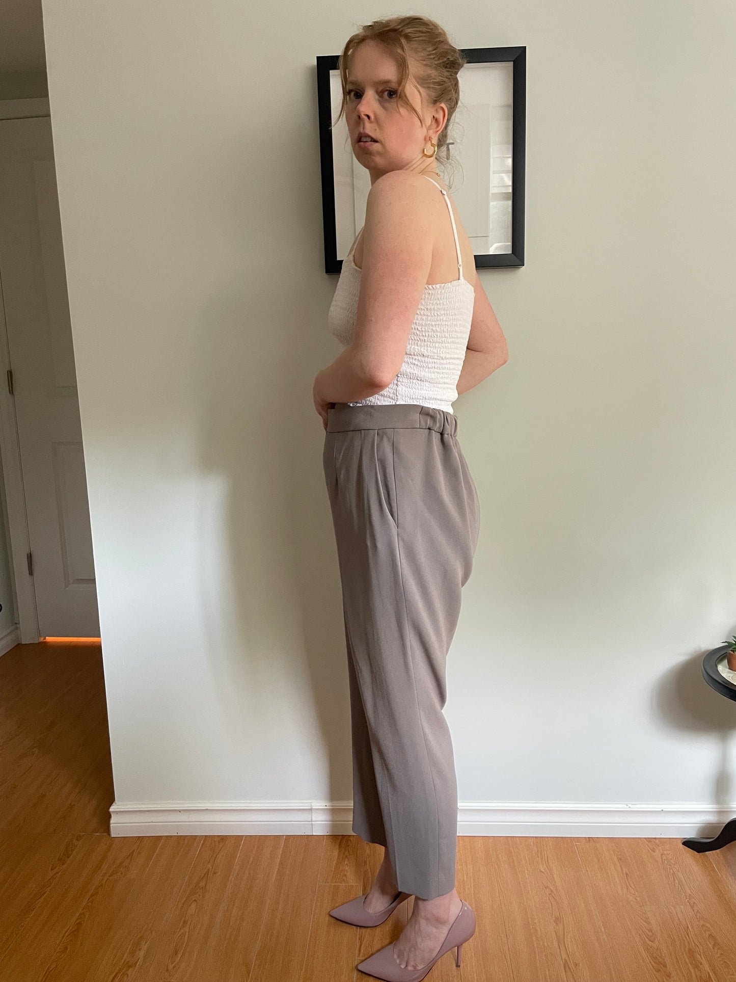 Babaton Taupe Conan Cropped Trousers – Size 12