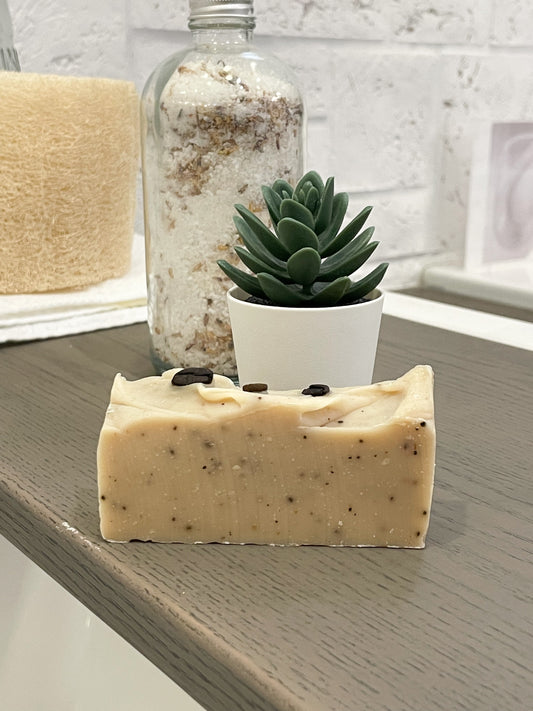 Coffee Cocoa Butter Handcrafted Vegan Soap Bar