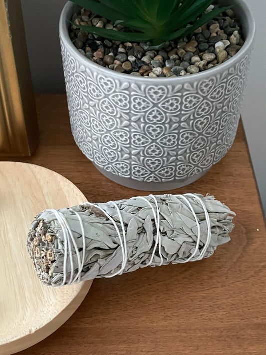 Organic White Sage Cleansing Stick – California Grown 4”