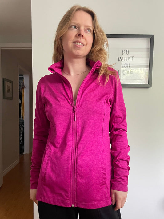 Mondetta Bright Pink Full-Zip Active Jacket - Medium