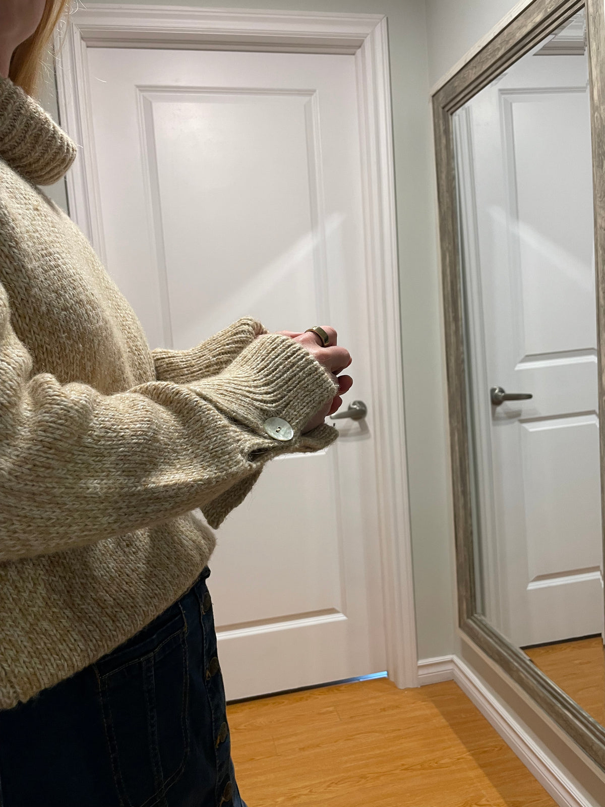 Navigare Donna Oatmeal Wool & Alpaca-Blend Turtleneck Sweater - M/L