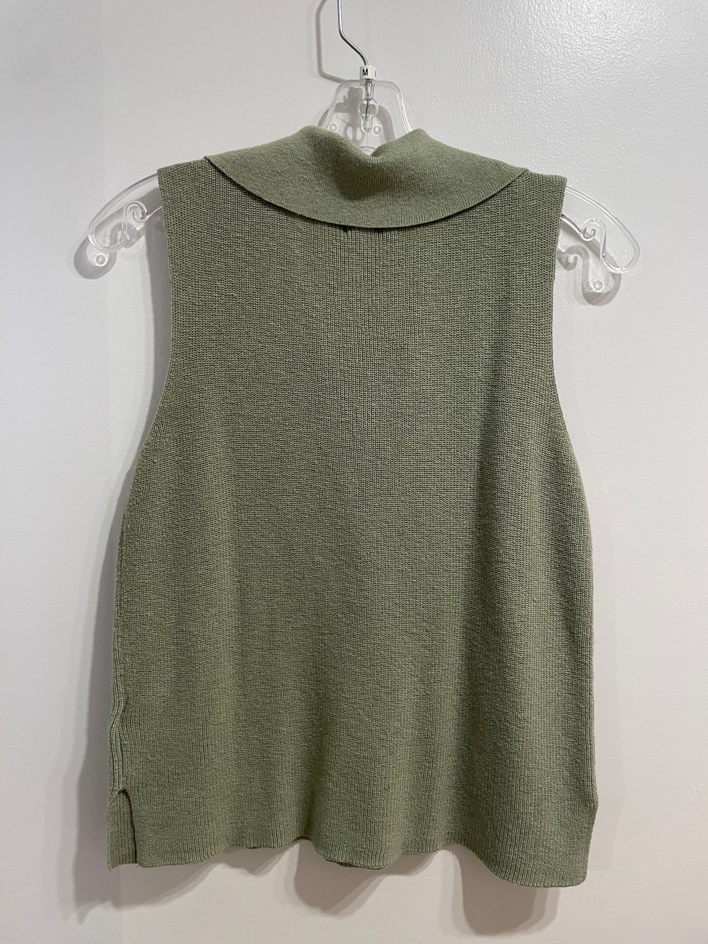 Joie Sage Green Knit Sleeveless Collared Top – Medium - Le Prix Fashion & Consulting