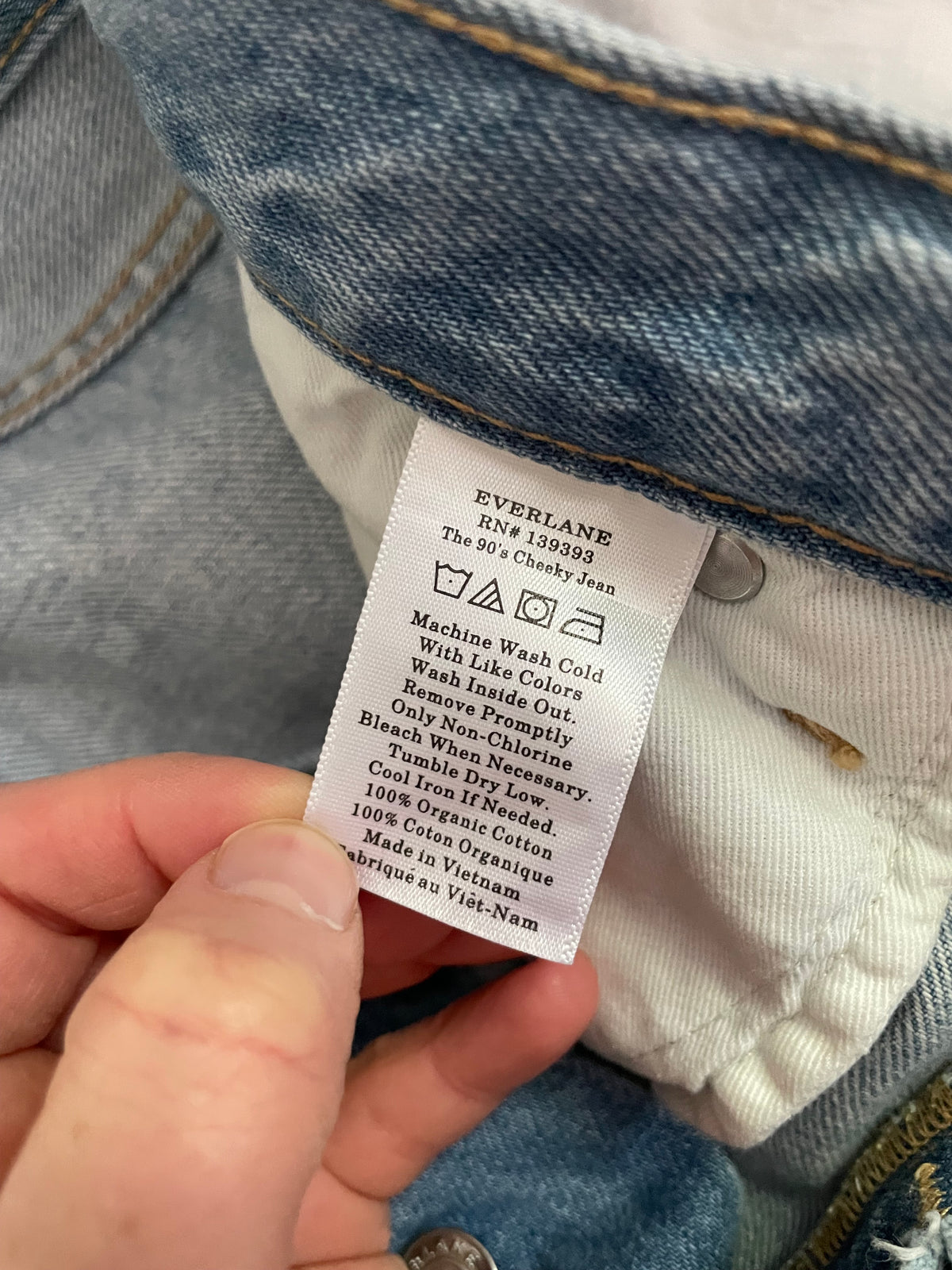 Everlane Light Wash The ’90s Cheeky® Jean – 28 Regular