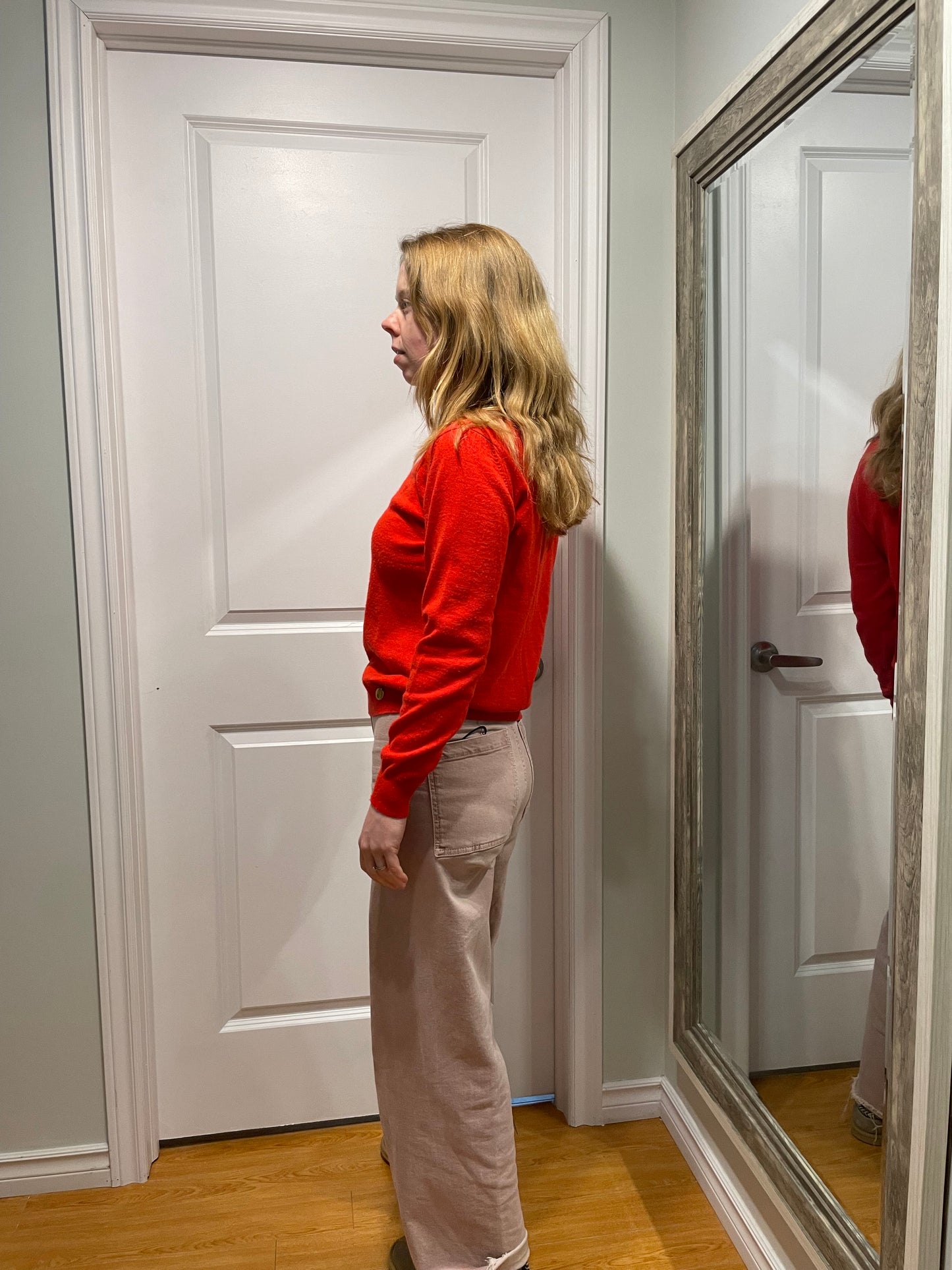 Viriato Red Wool-Blend Lightweight Knit Sweater – Small