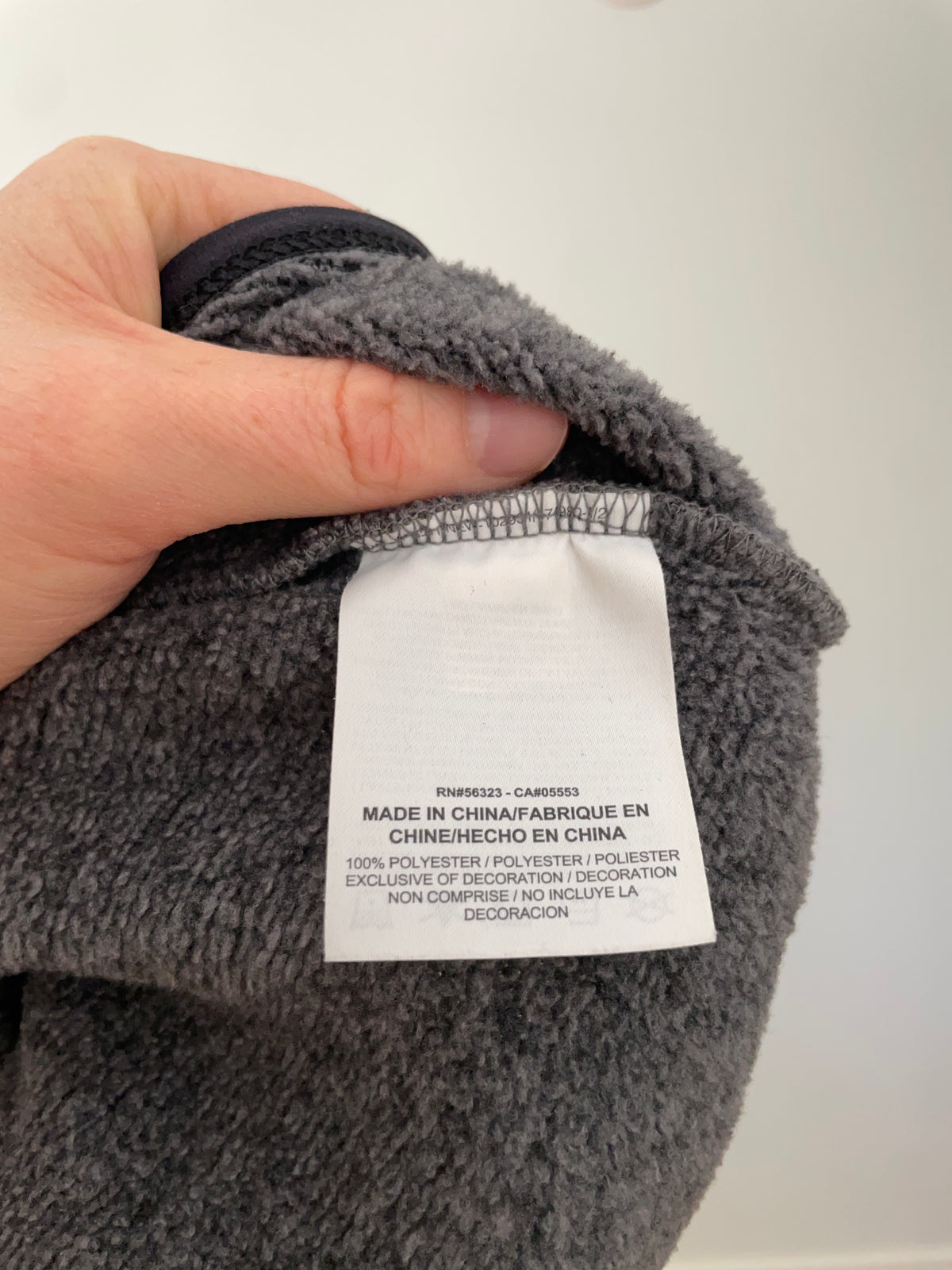 Nike Grey Heather Fleece Quarter-Zip Pullover – Large