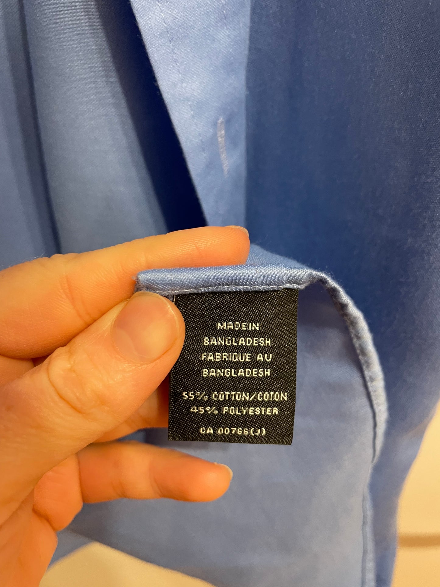Bellissimo Sky Blue Oversized Button-Up Shirt – 17.5R / XL