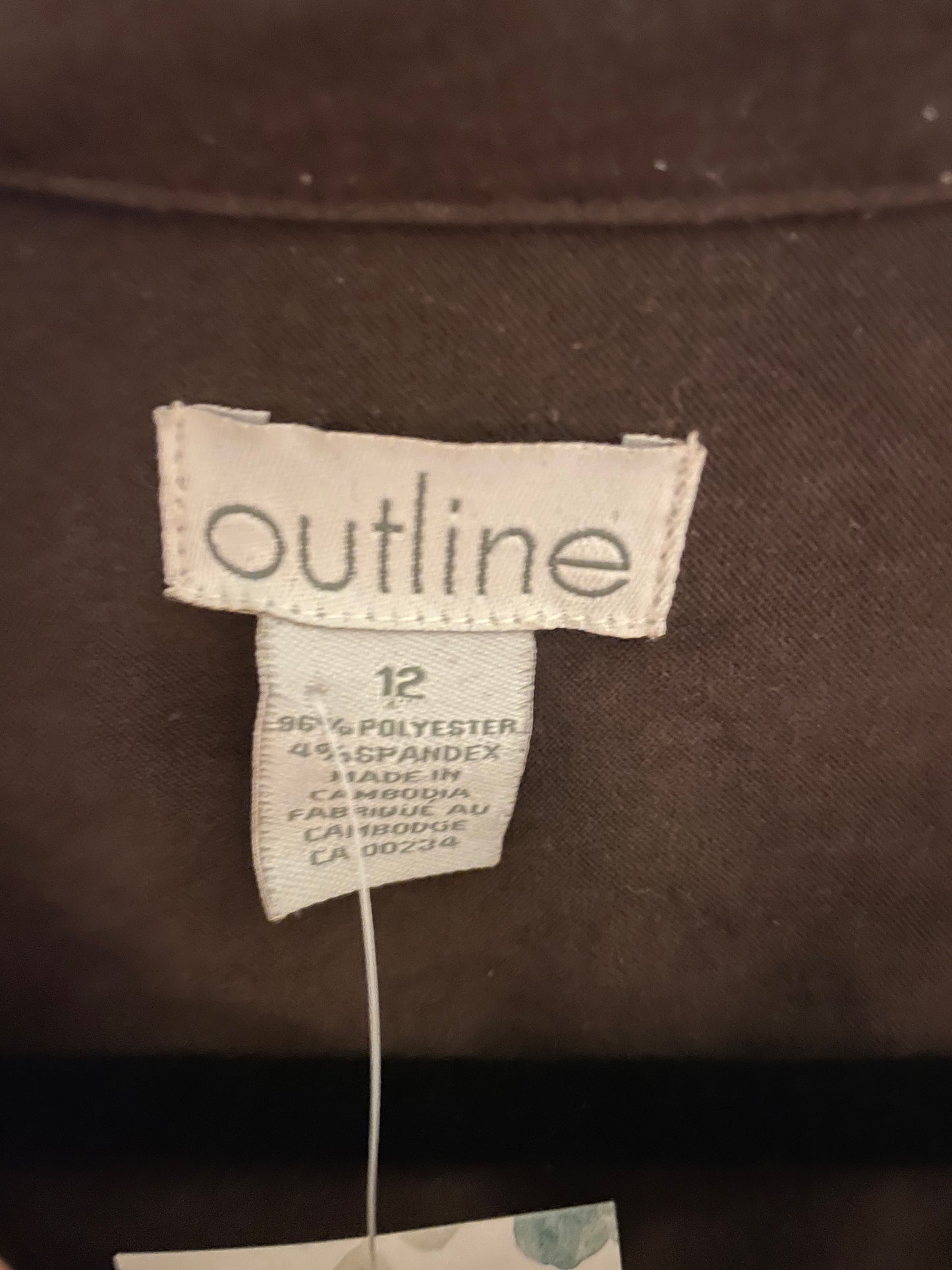 Outline Vintage Chocolate Brown Faux Suede Button-Up Jacket – Relaxed Fit - Size 12